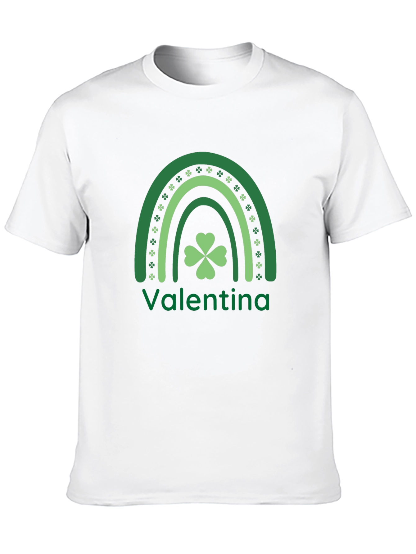 Personalized Shamrock Rainbow St. Patricks Day T-Shirt