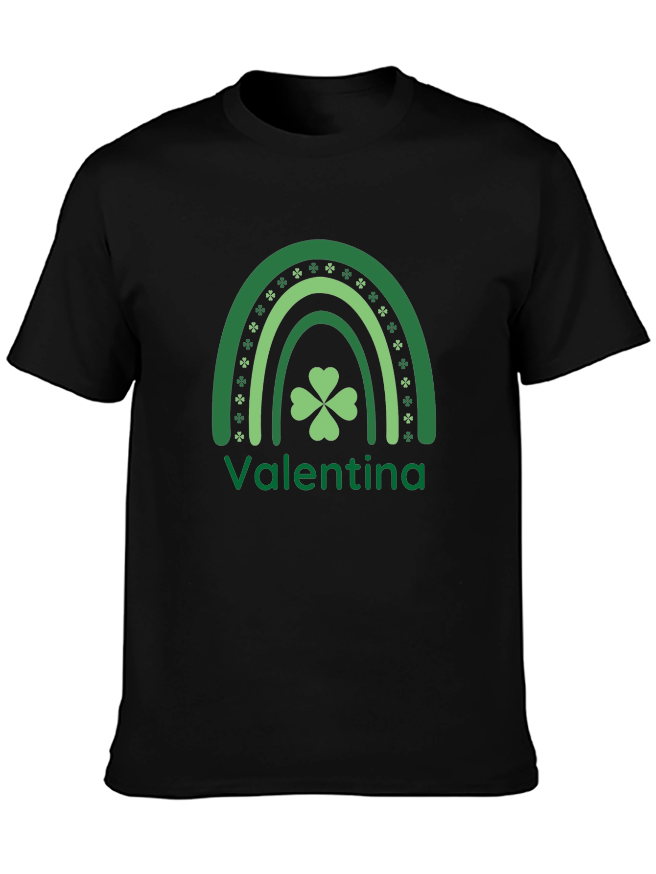 Personalized Shamrock Rainbow St. Patricks Day T-Shirt