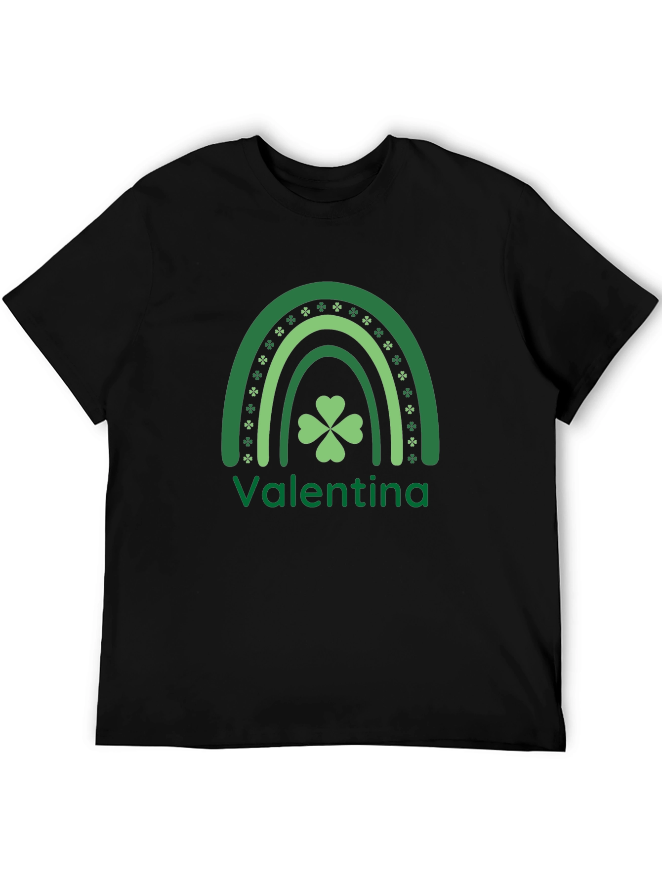 Personalized Shamrock Rainbow St. Patricks Day T-Shirt