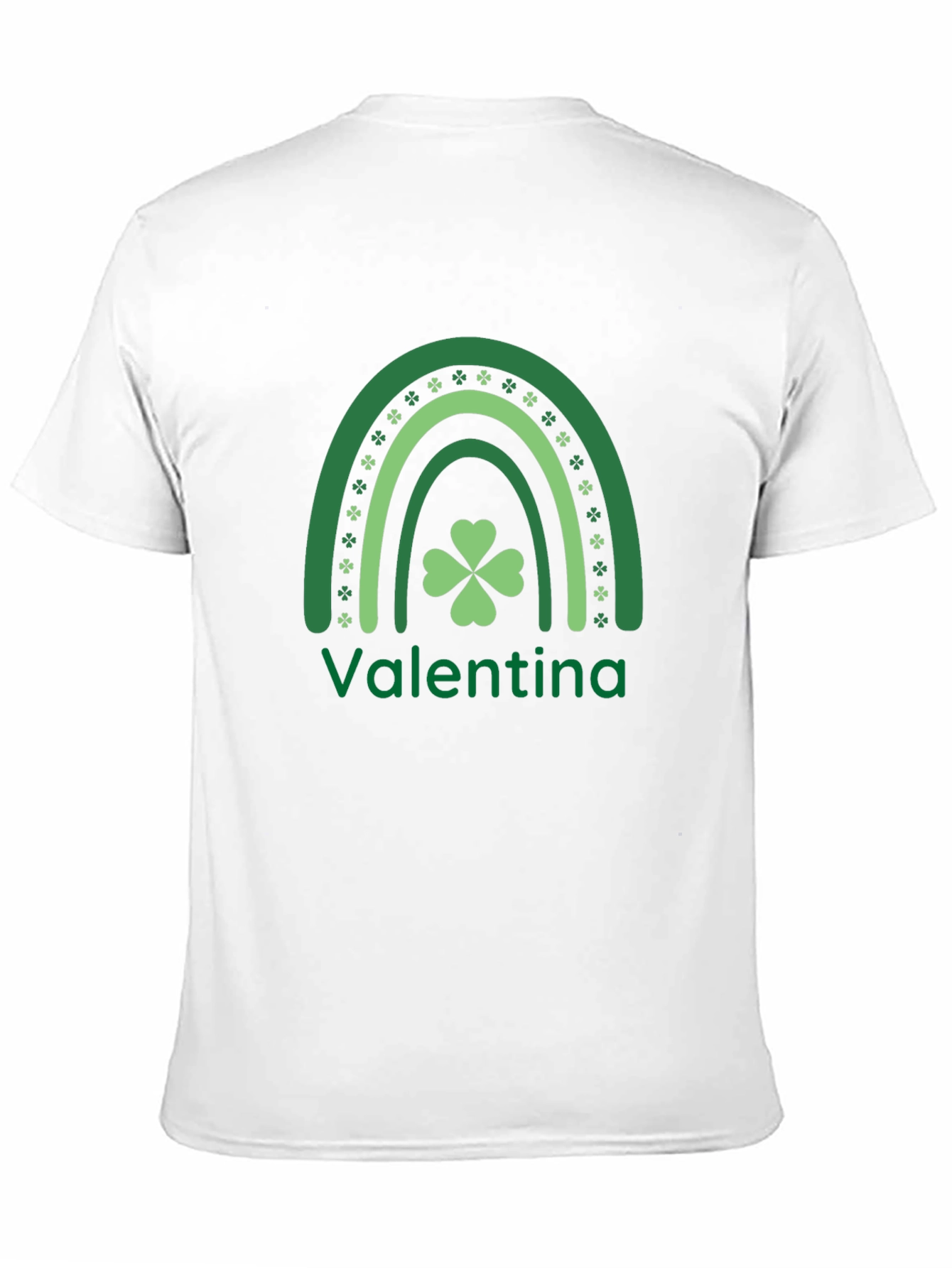 Personalized Shamrock Rainbow St. Patricks Day T-Shirt