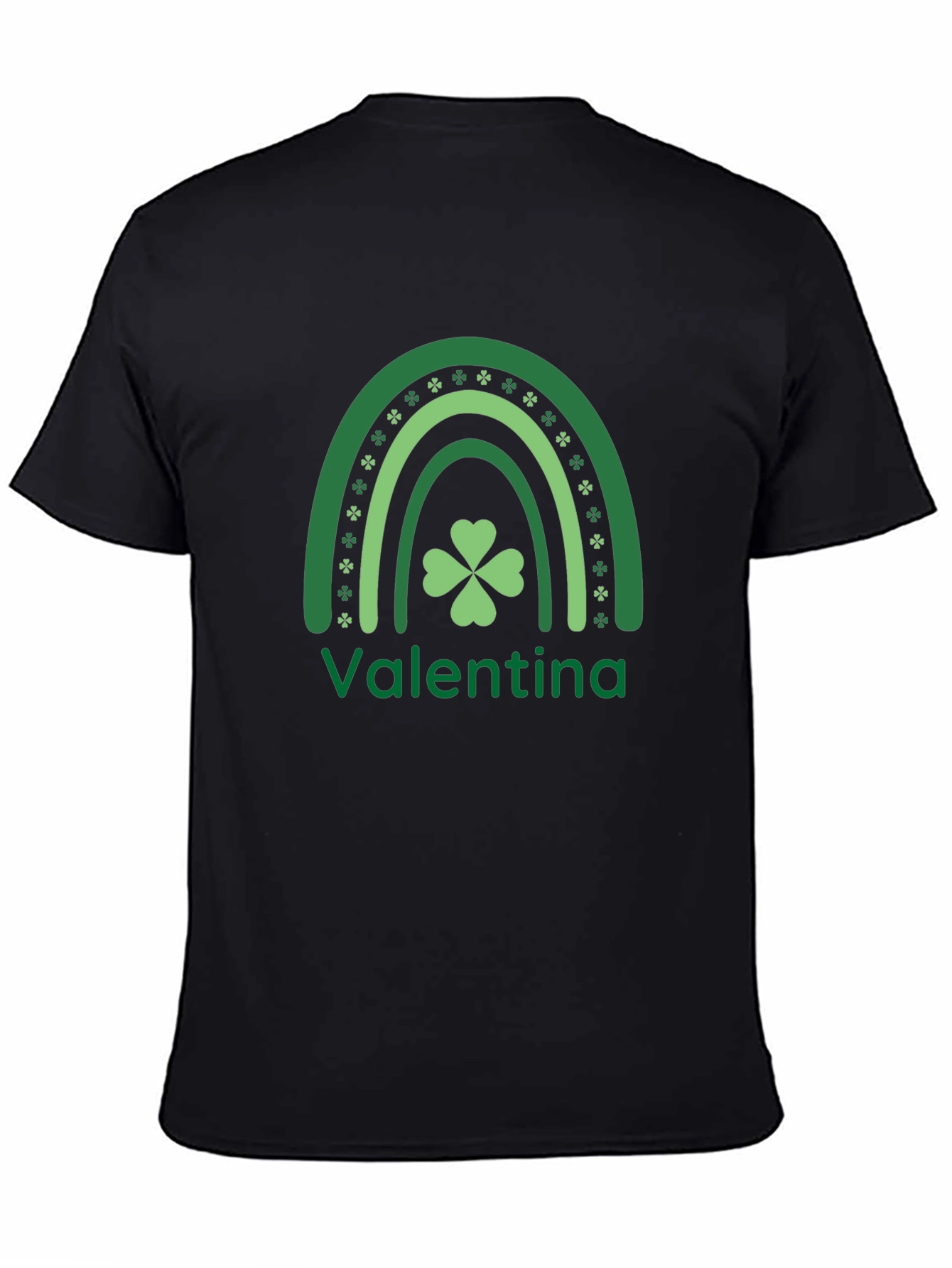 Personalized Shamrock Rainbow St. Patricks Day T-Shirt