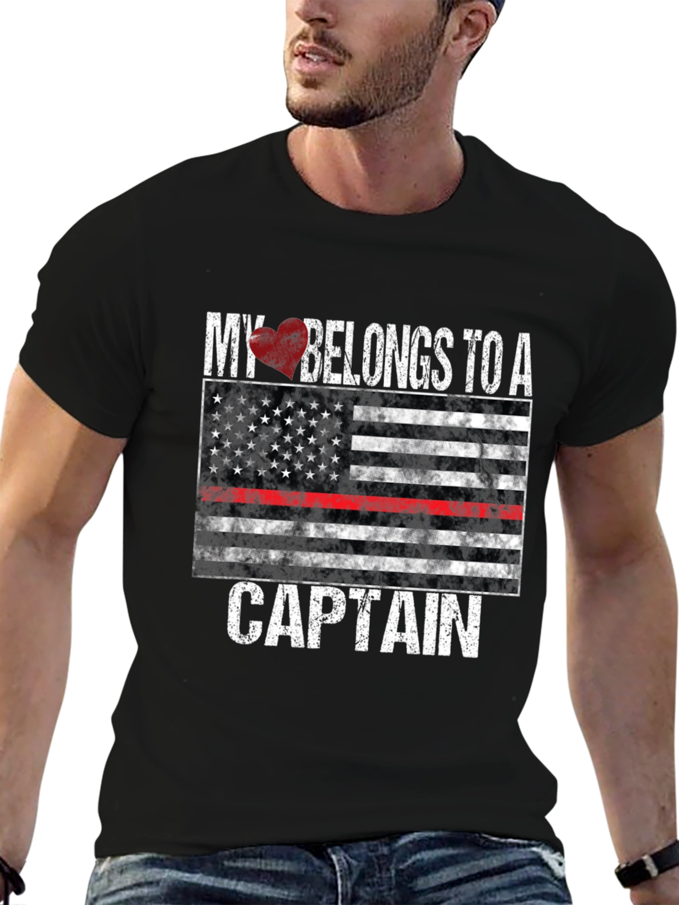 My Heart Belongs to a Captain T-Shirt
