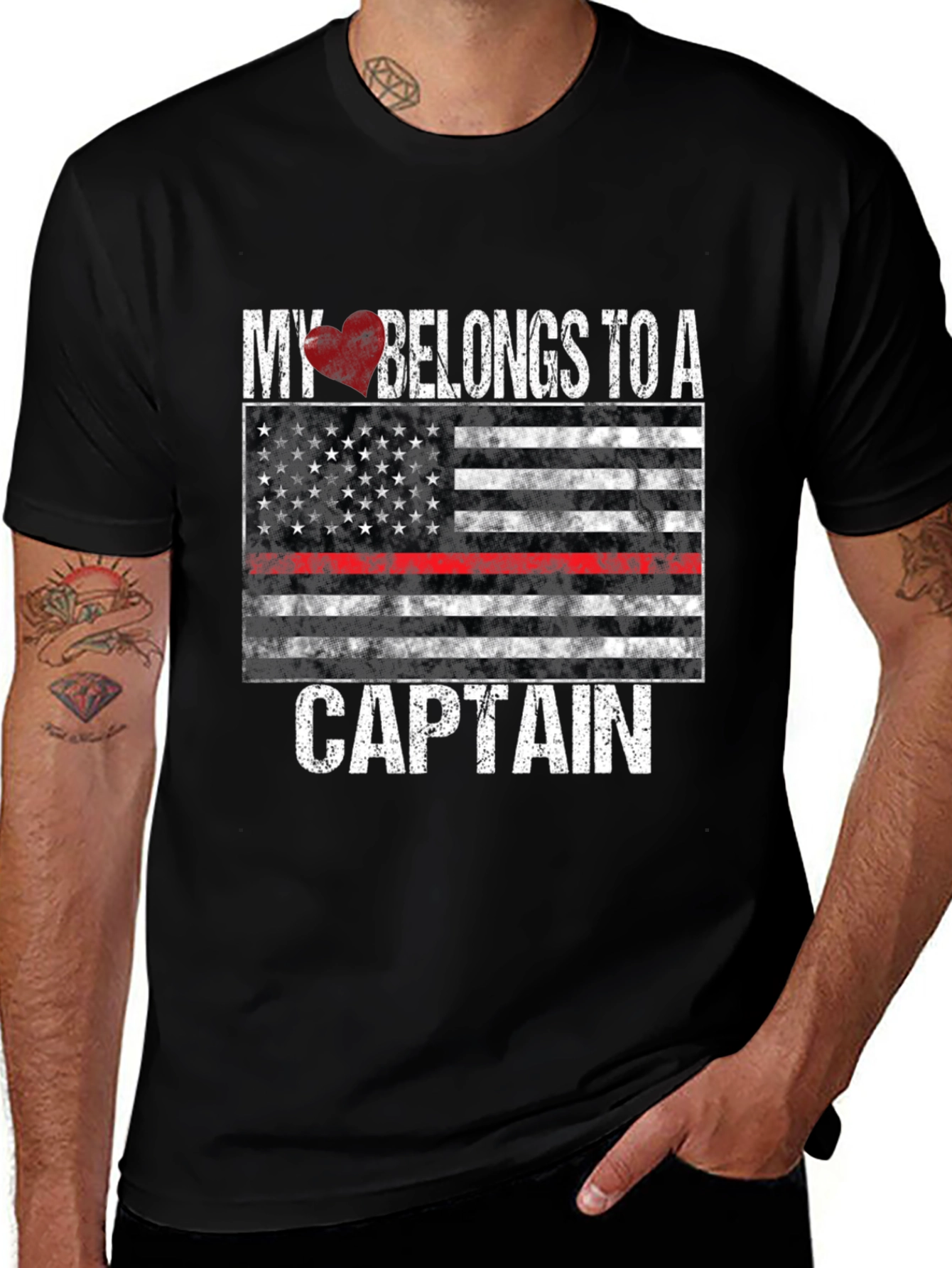 My Heart Belongs to a Captain T-Shirt
