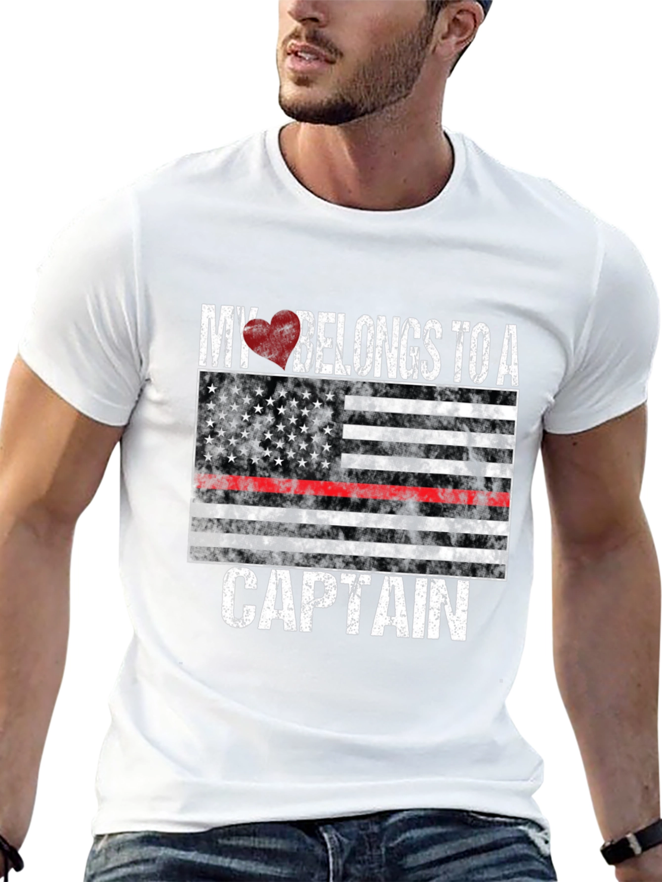 My Heart Belongs to a Captain T-Shirt