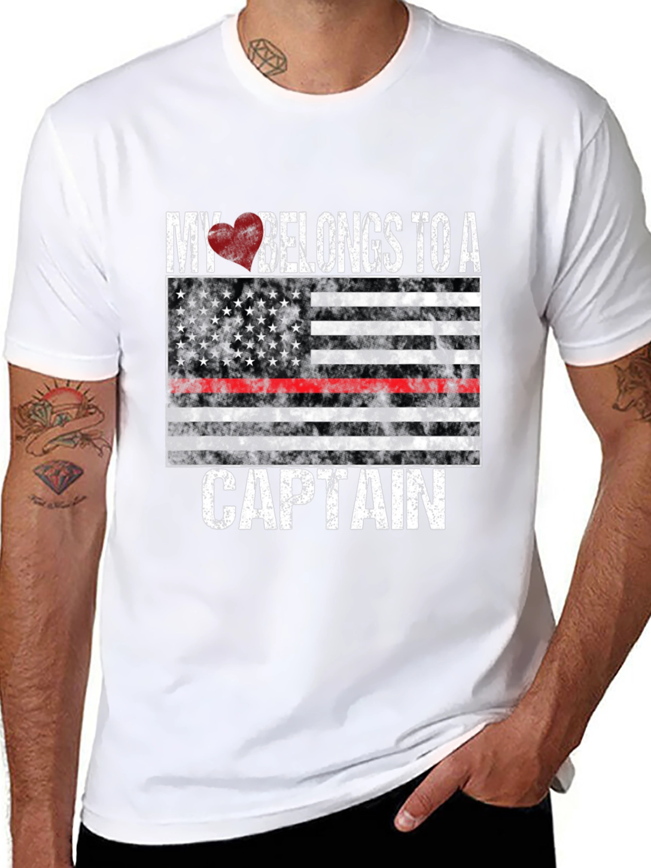 My Heart Belongs to a Captain T-Shirt