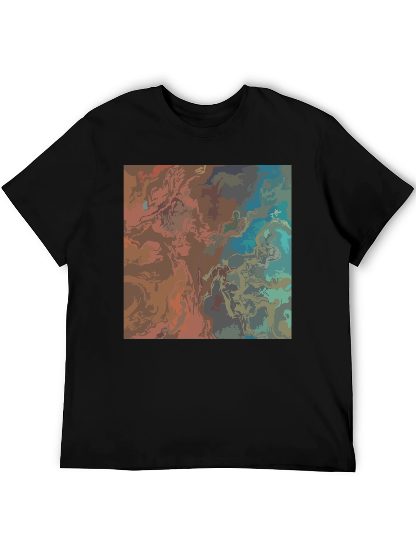 Abstract Art Black T-Shirt - Stylish Graphic Tee