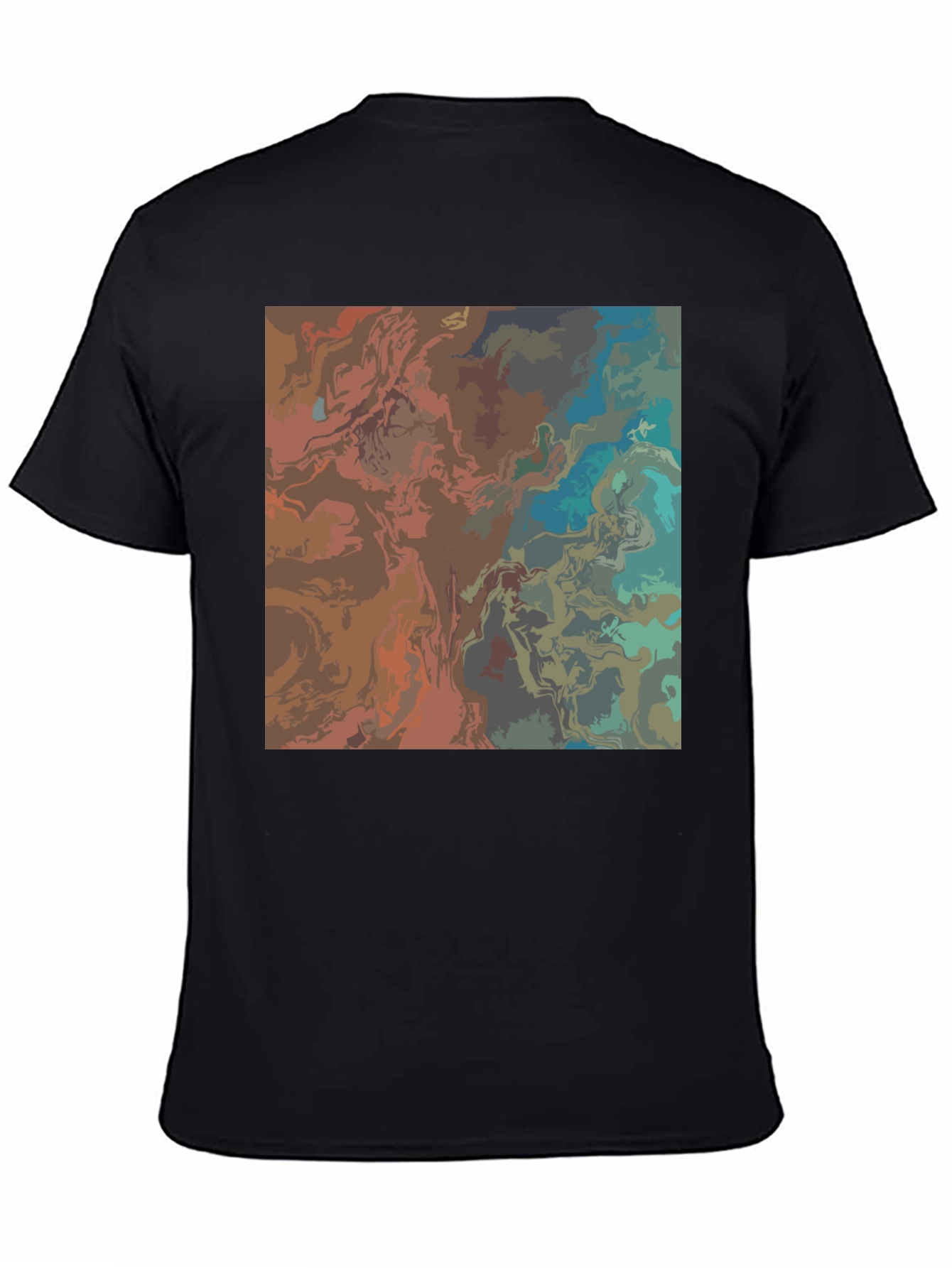 Abstract Art Black T-Shirt - Stylish Graphic Tee