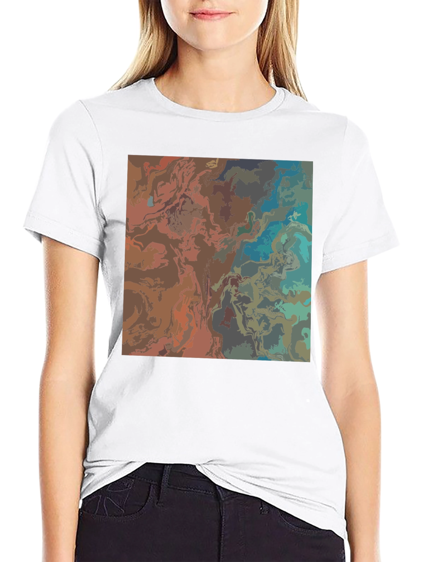 Abstract Art Black T-Shirt - Stylish Graphic Tee