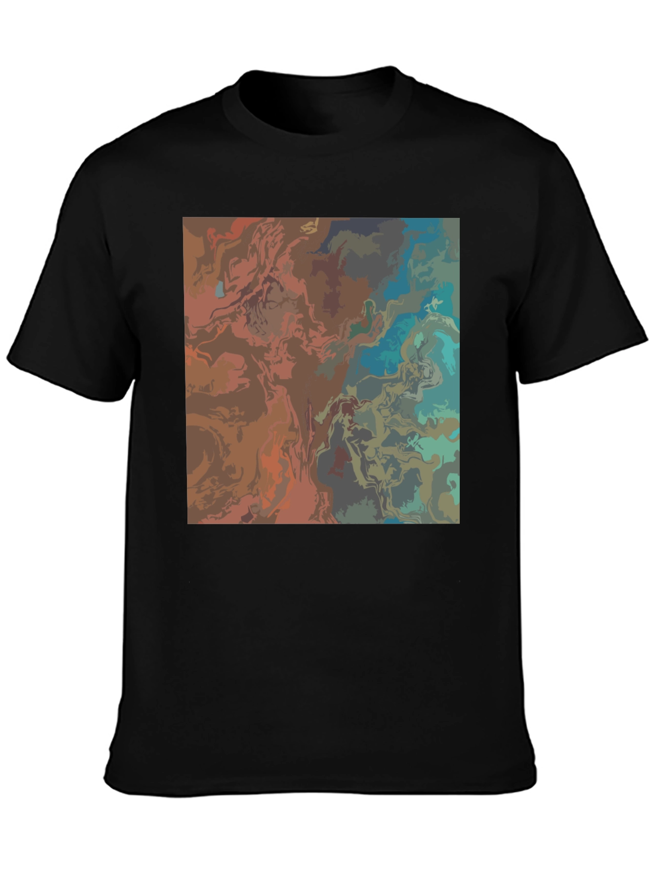 Abstract Art Black T-Shirt - Stylish Graphic Tee