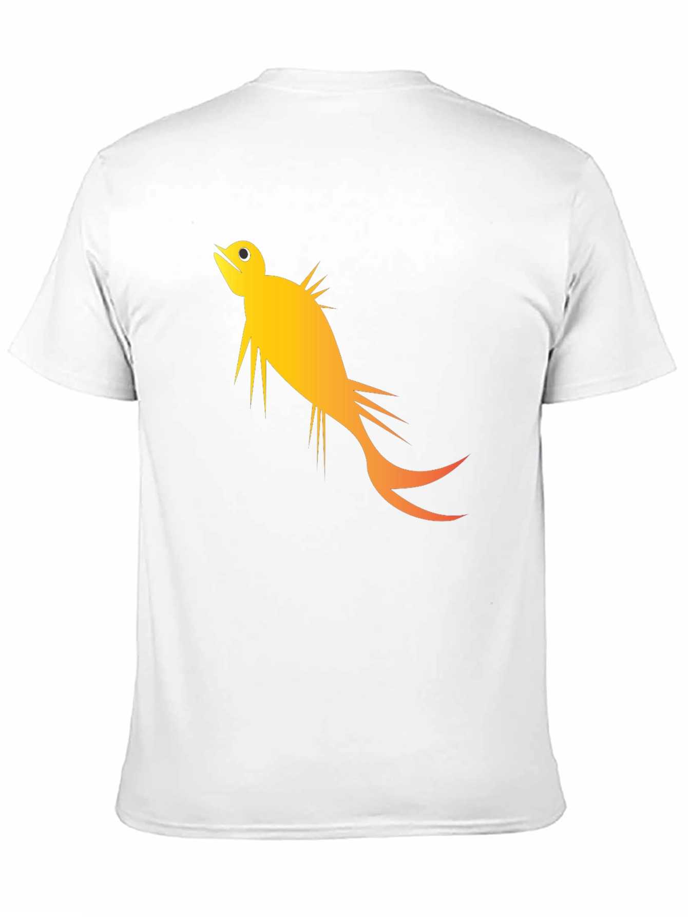 Stylized Fish Graphic Tee - Black