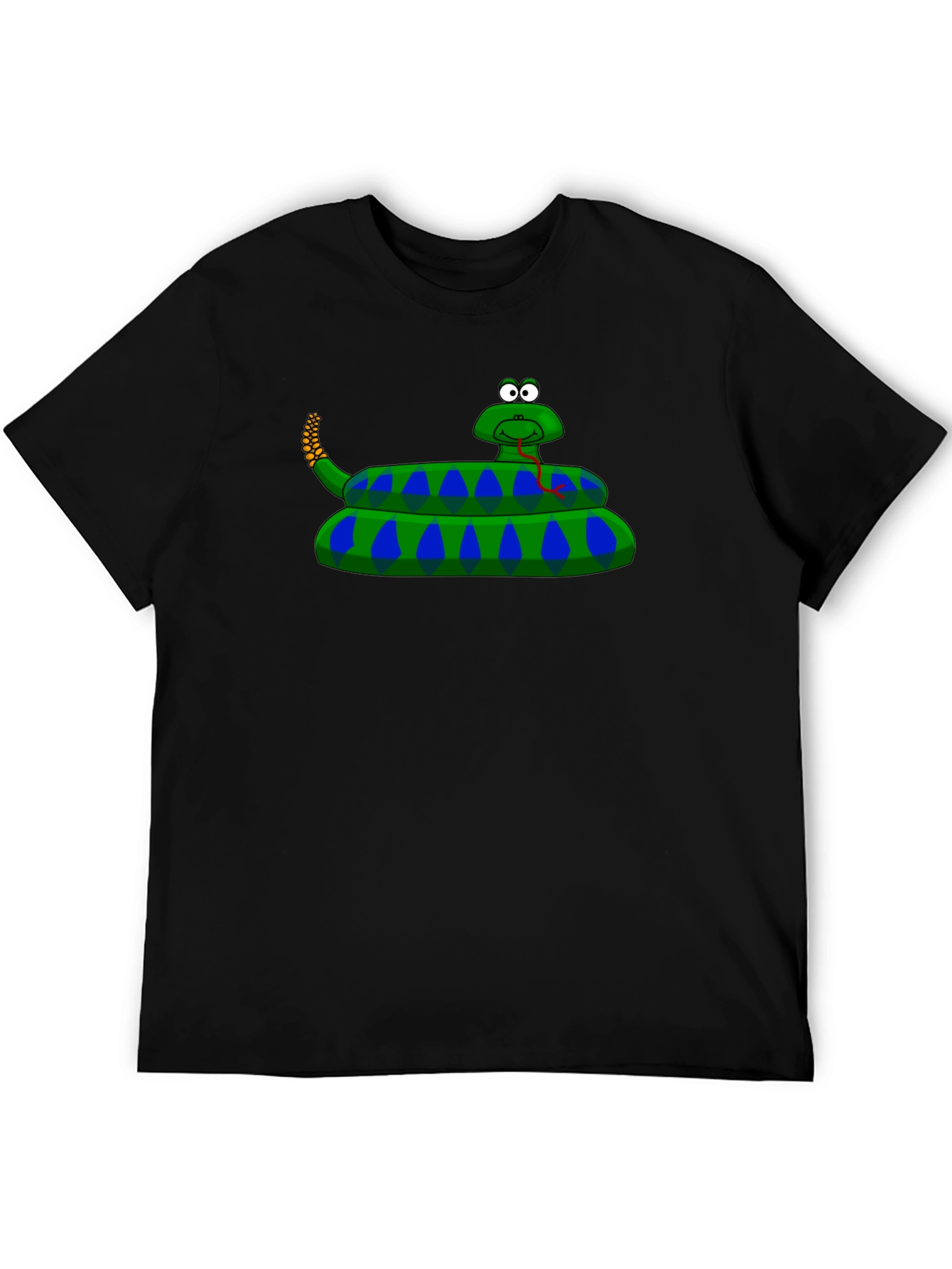 Cartoon Snake T-Shirt - Black