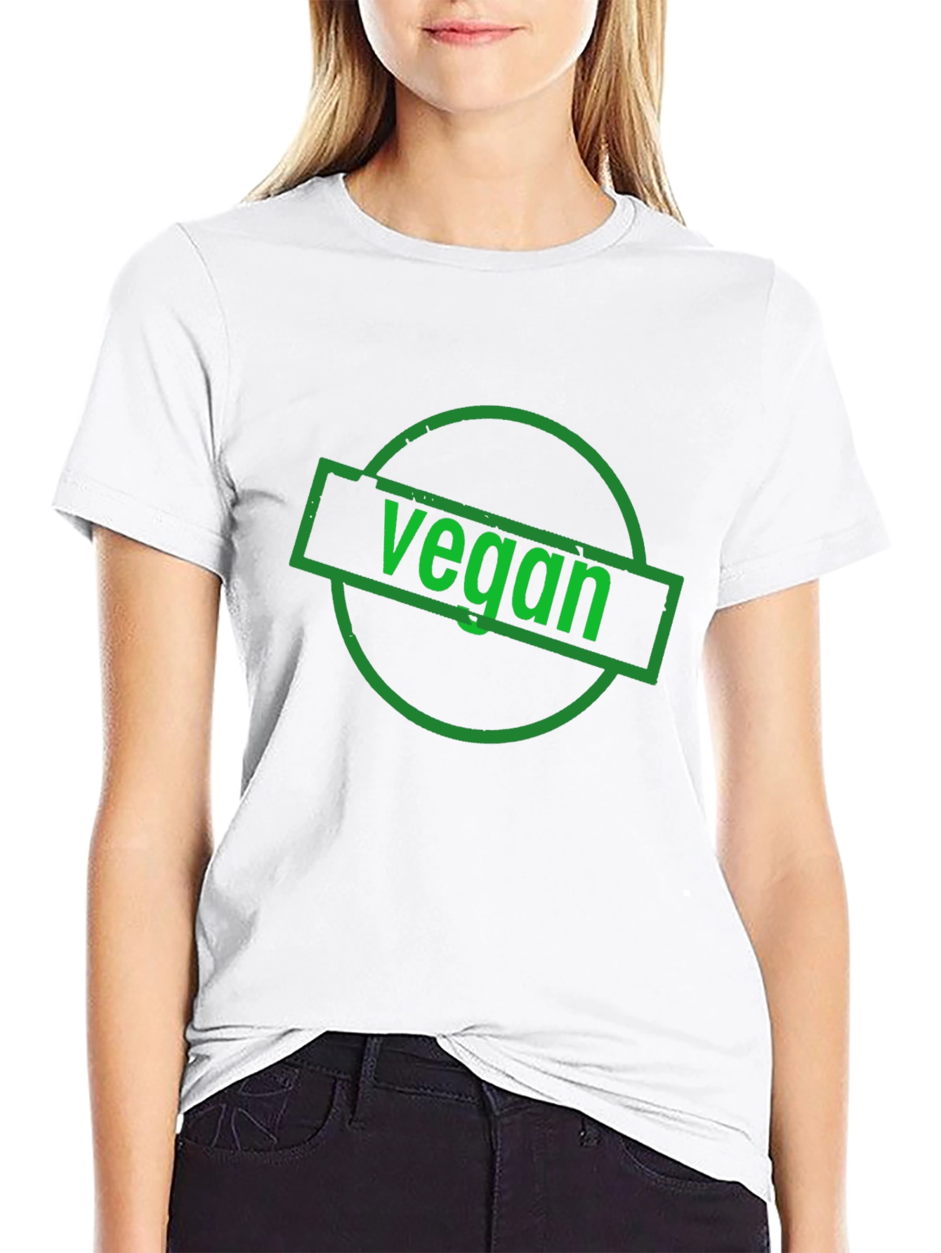Vegan Stamp T-Shirt - Black