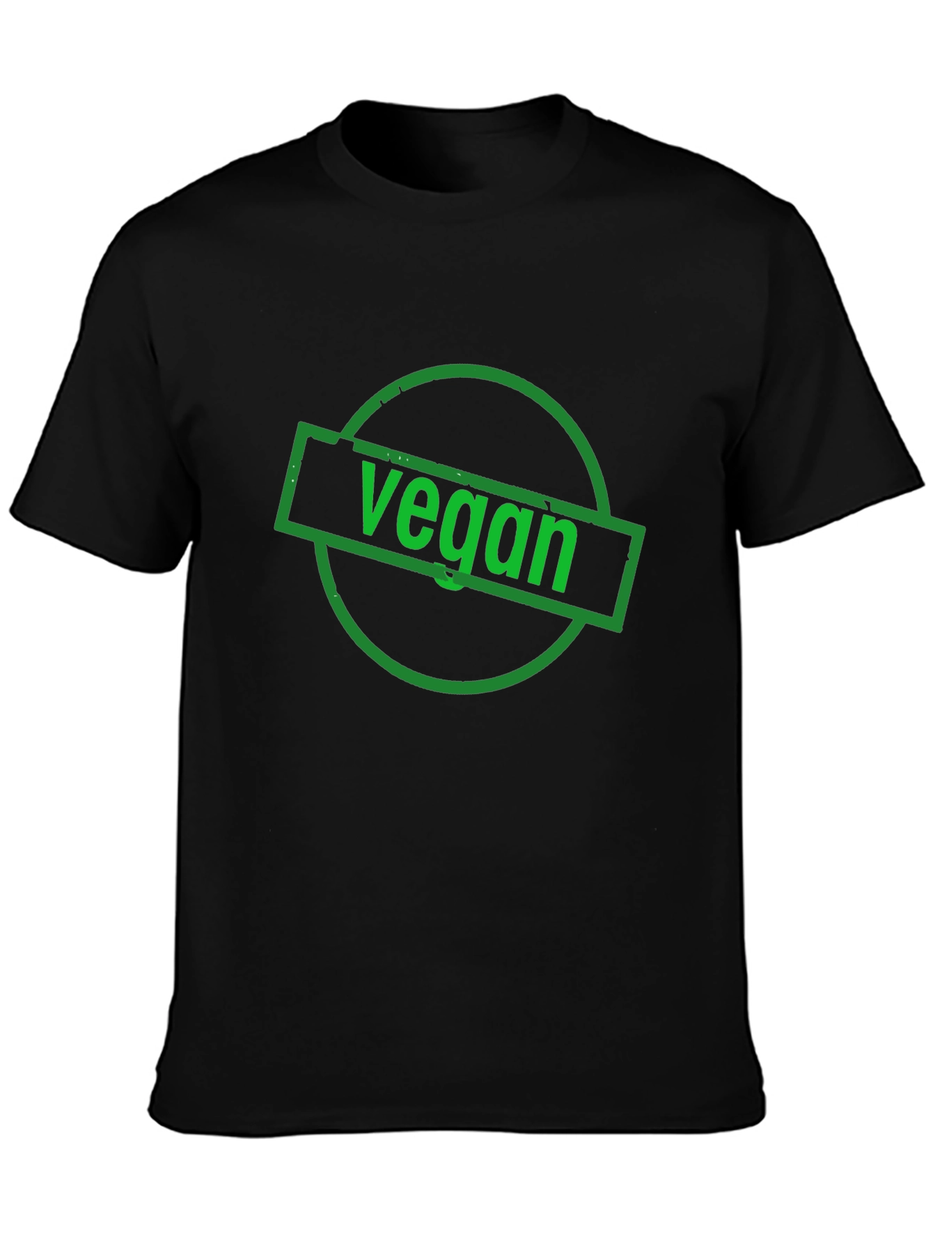 Vegan Stamp T-Shirt - Black