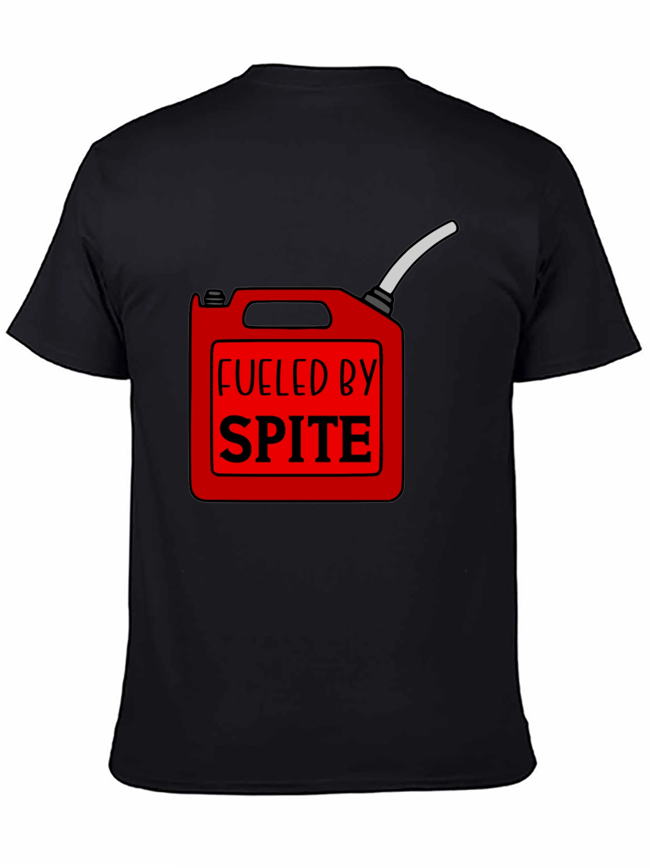Fueled by Spite Funny Graphic T-Shirt