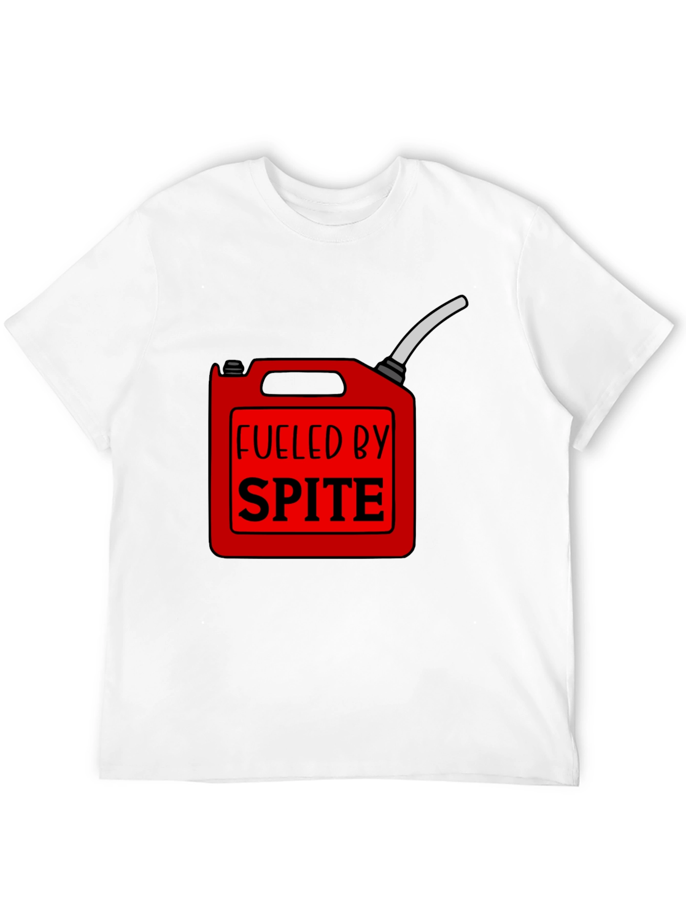 Fueled by Spite Funny Graphic T-Shirt