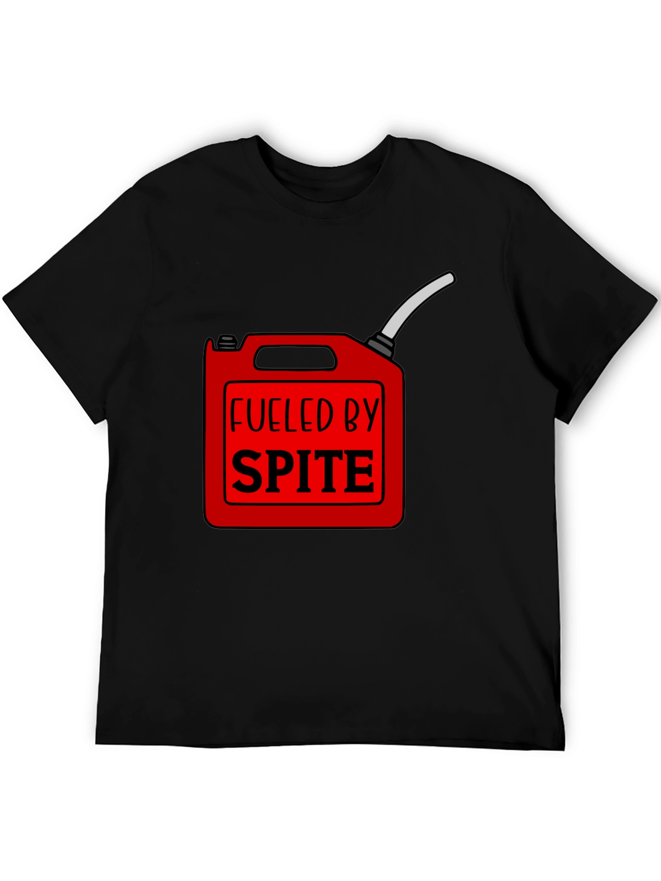 Fueled by Spite Funny Graphic T-Shirt
