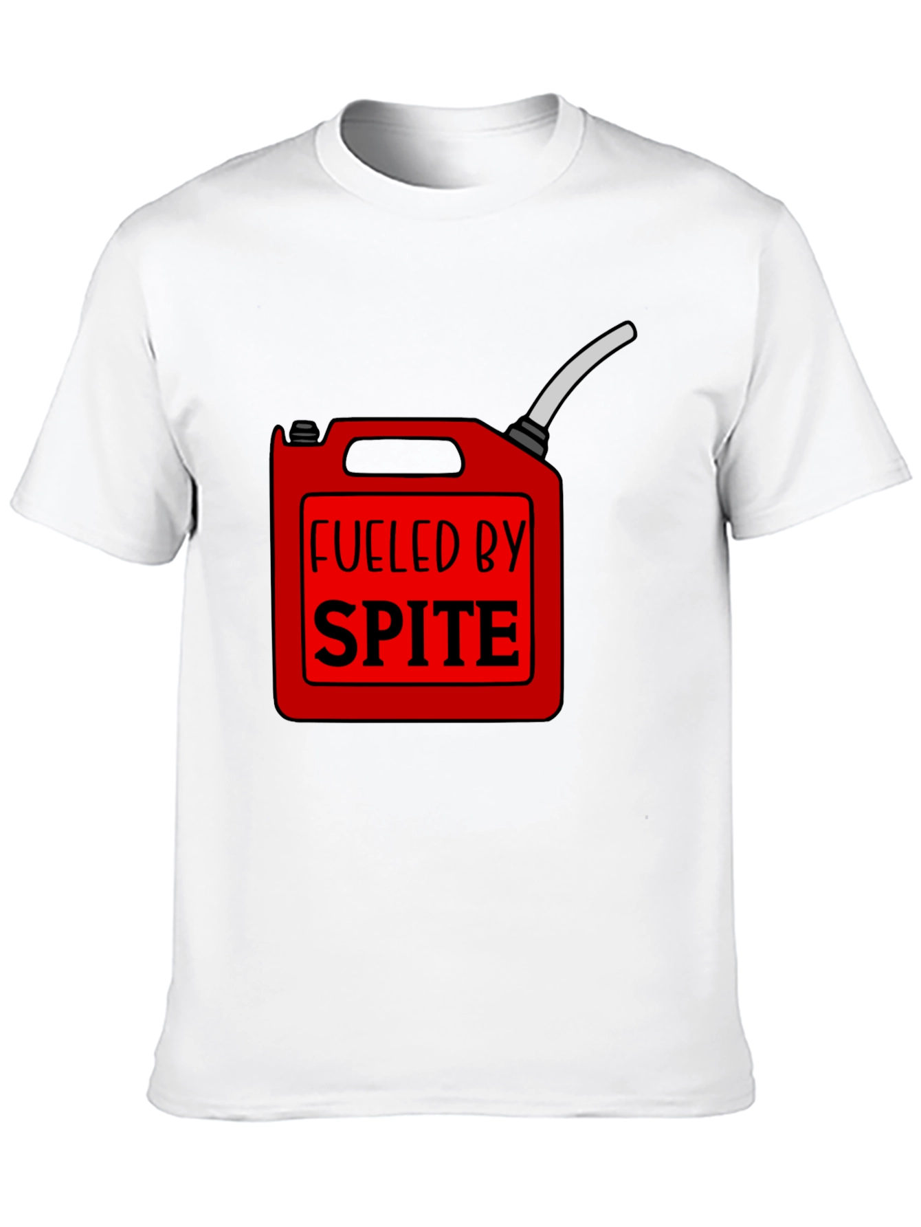 Fueled by Spite Funny Graphic T-Shirt