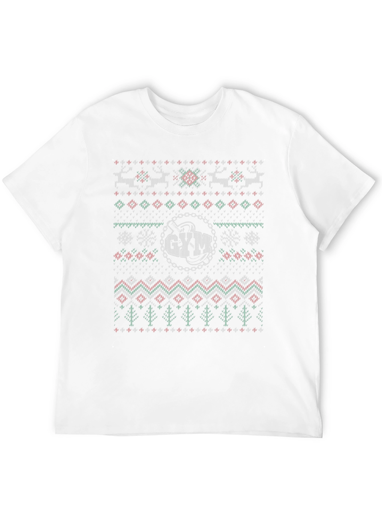 Festive Gym Ugly Christmas Sweater T-Shirt