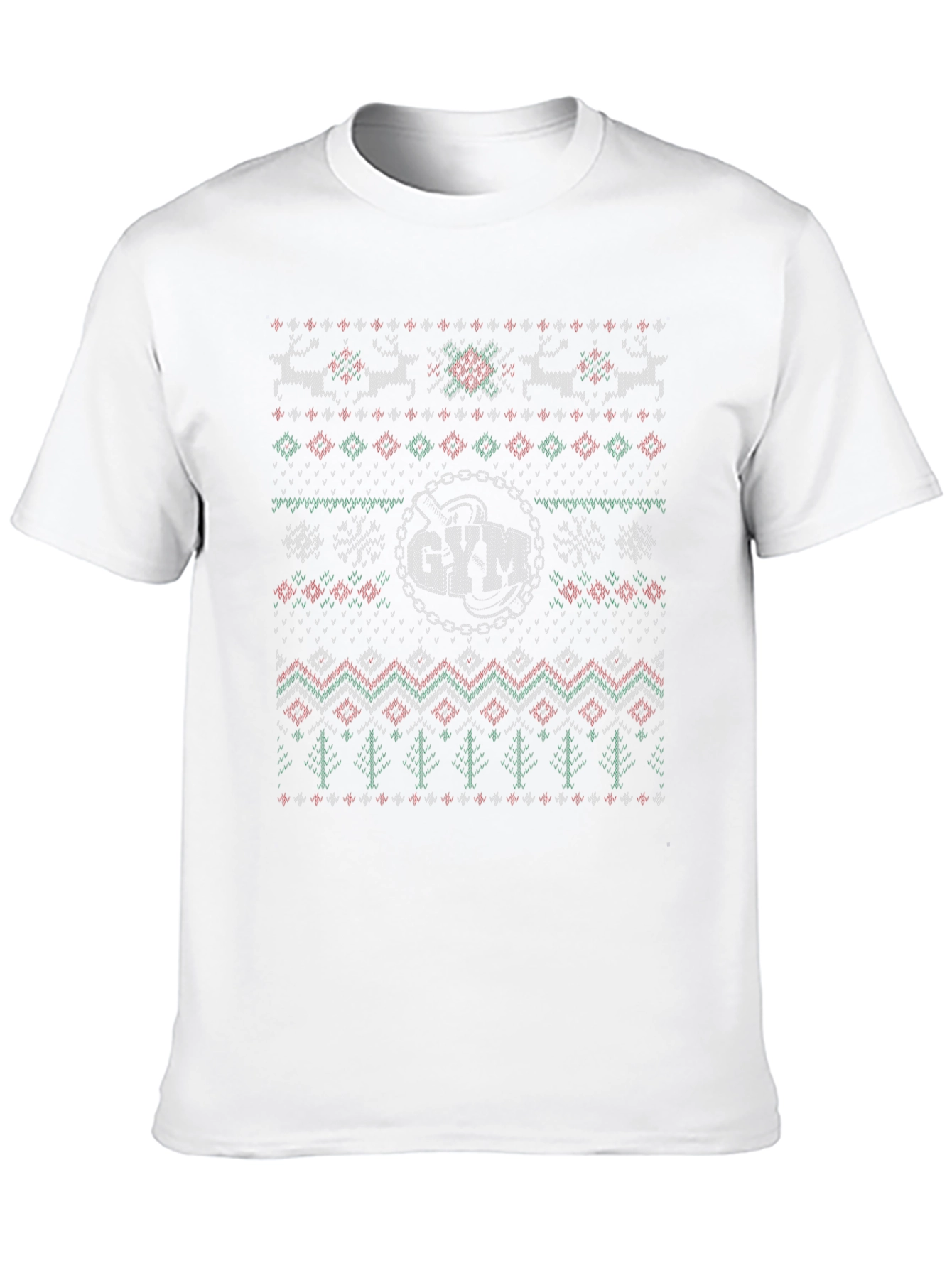 Festive Gym Ugly Christmas Sweater T-Shirt