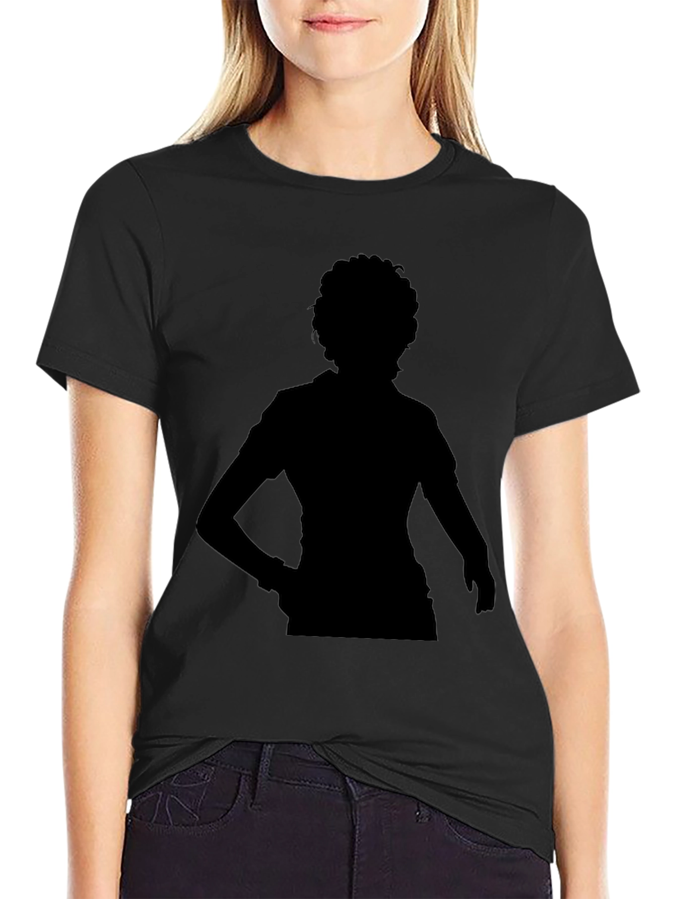 Silhouette Graphic Black T-Shirt
