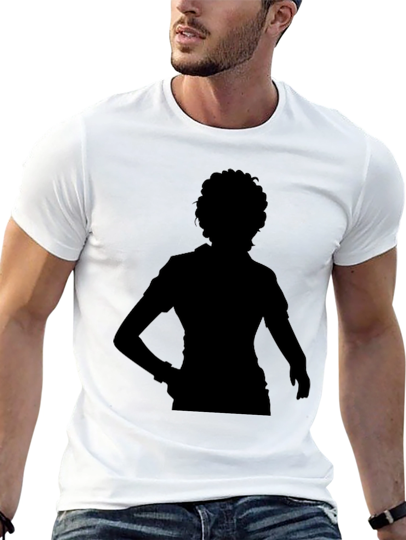 Silhouette Graphic Black T-Shirt