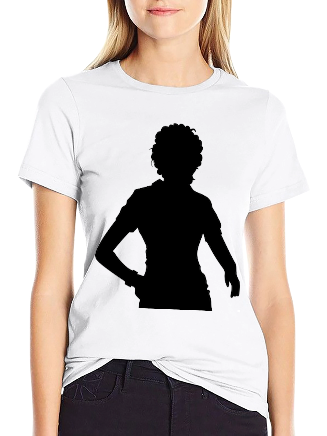 Silhouette Graphic Black T-Shirt