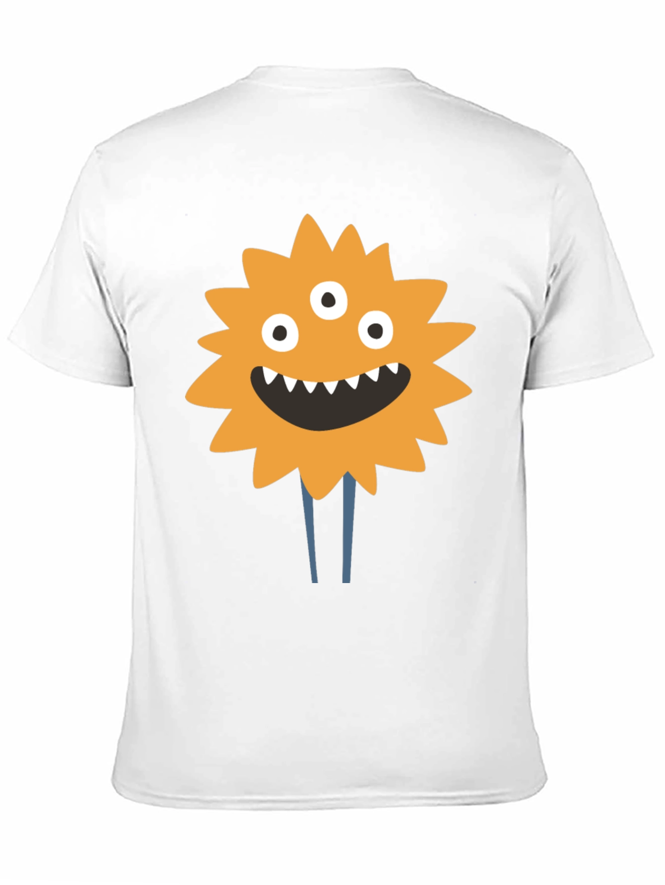 Monster Graphic Print T-Shirt - Black