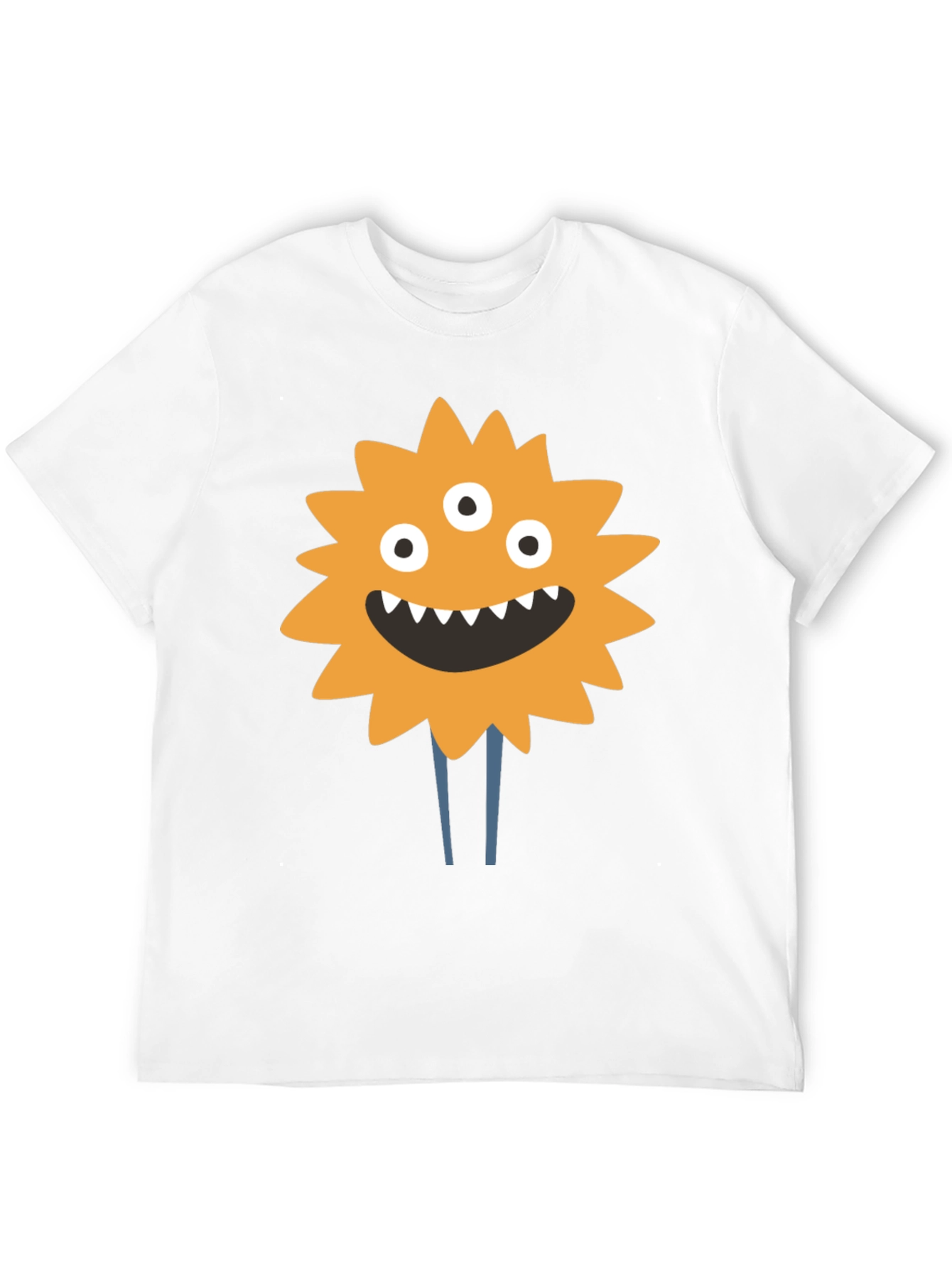 Monster Graphic Print T-Shirt - Black