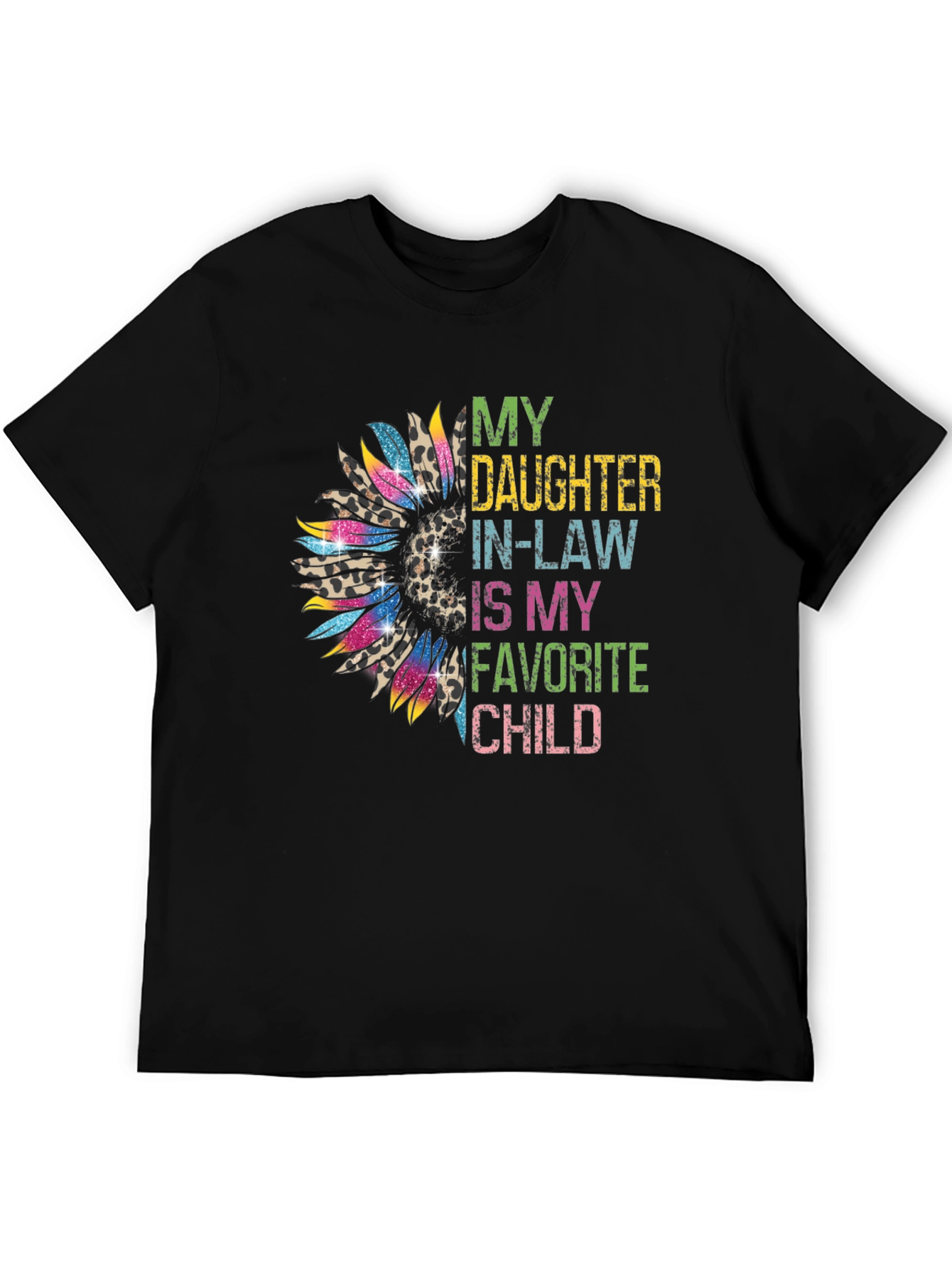 Daughter-In-Law Favorite Child Sunflower Graphic Tee