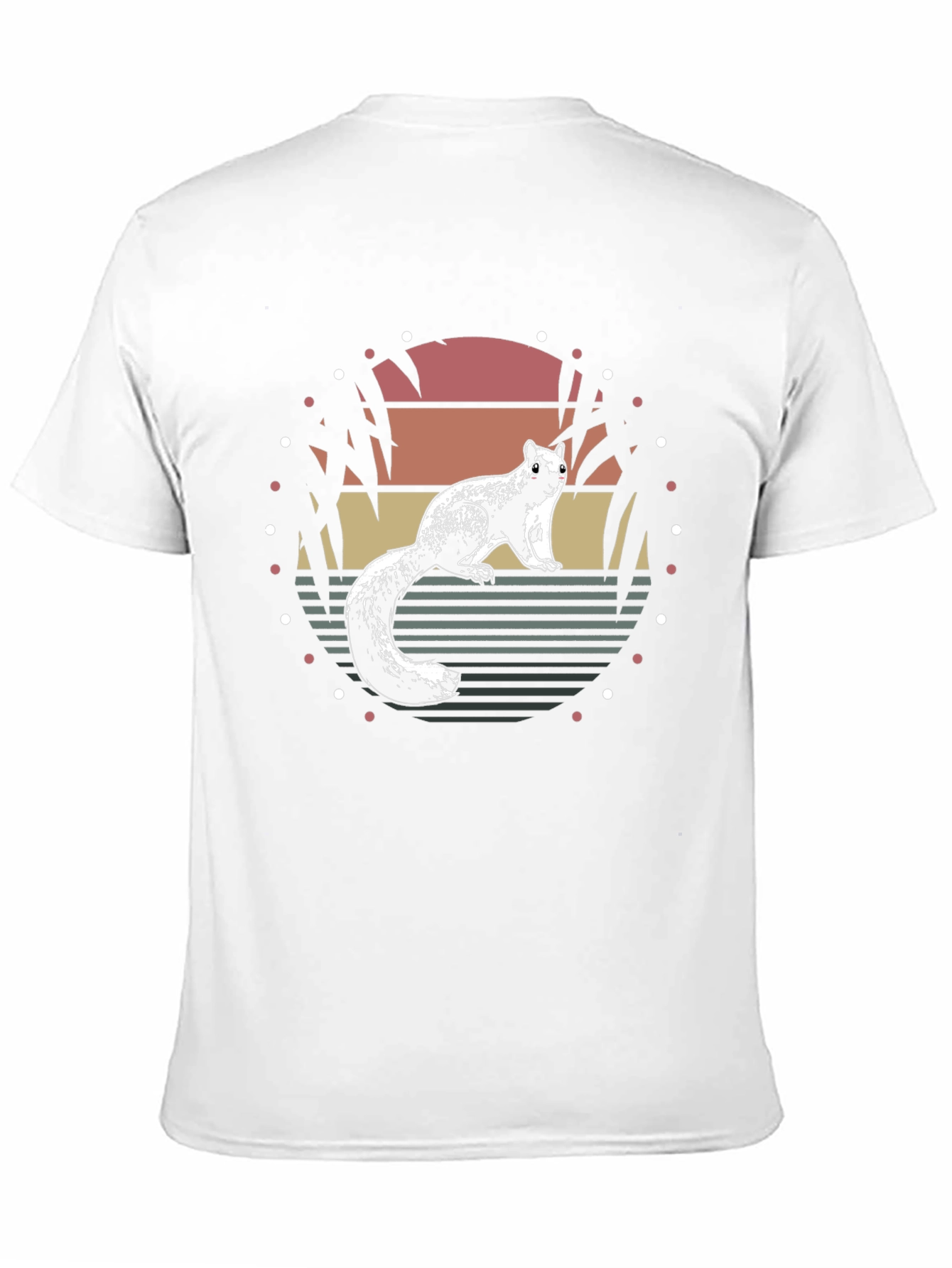 Squirrel Sunset Black T-Shirt