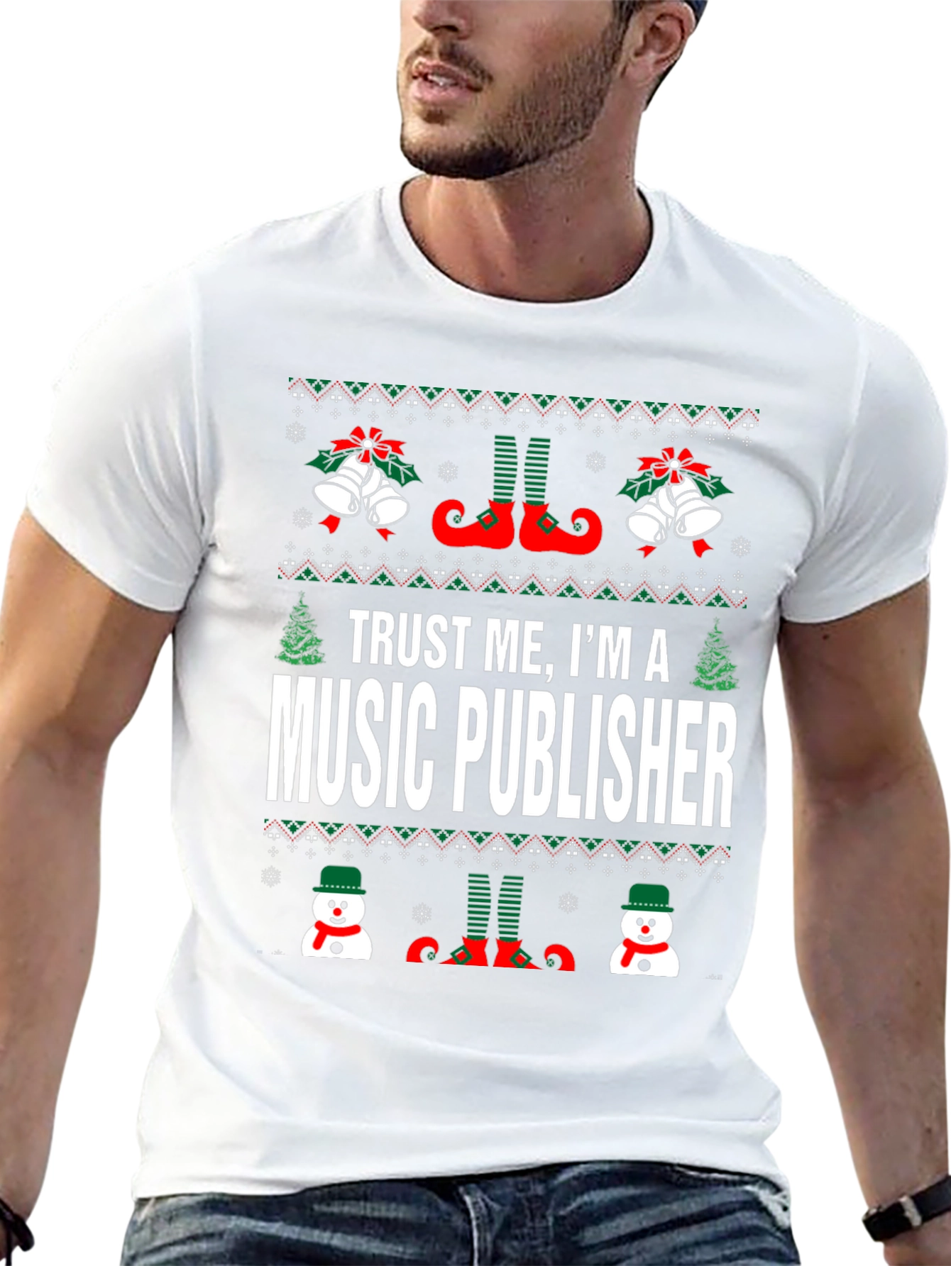 Trust Me Im A Music Publisher Christmas T-Shirt