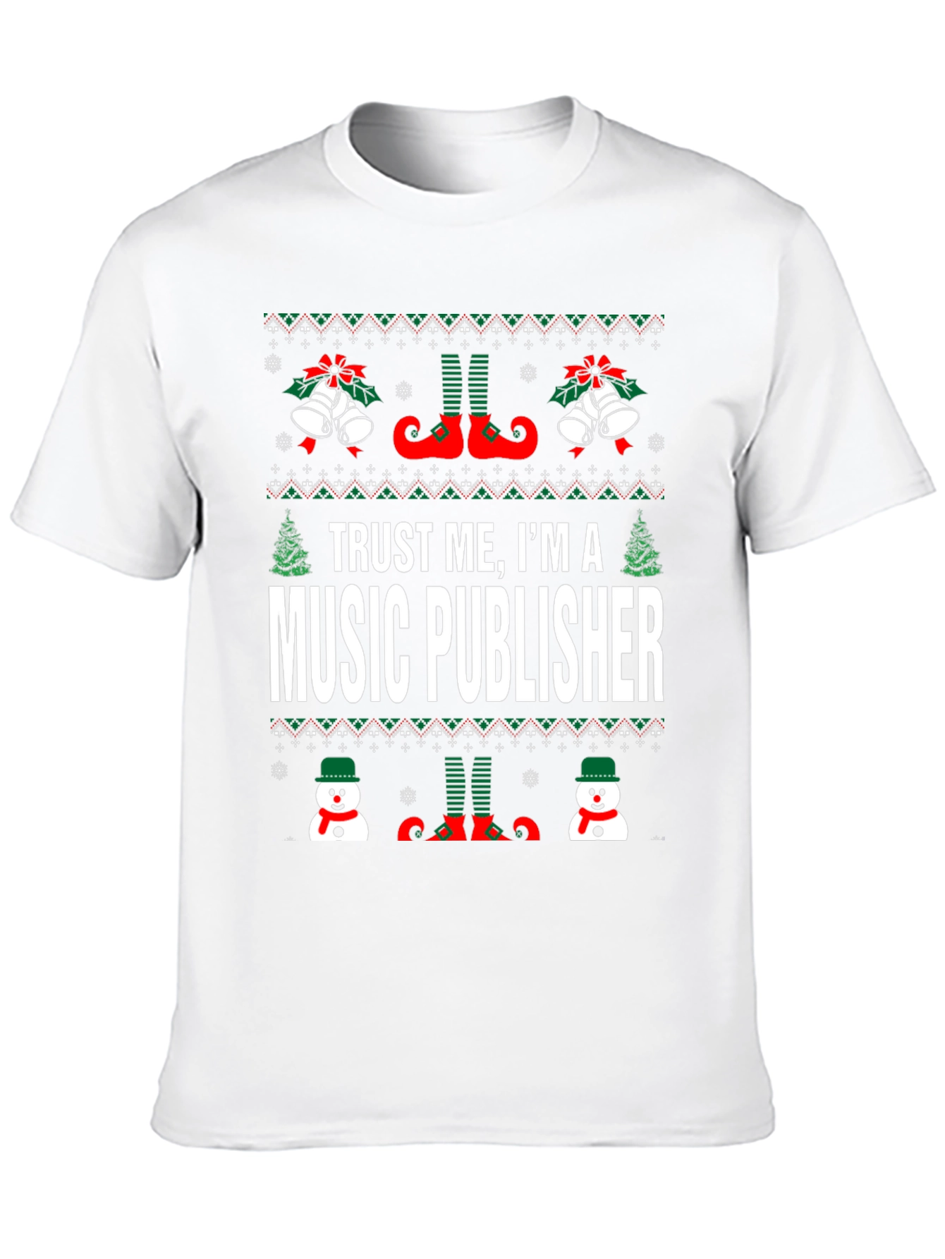 Trust Me Im A Music Publisher Christmas T-Shirt
