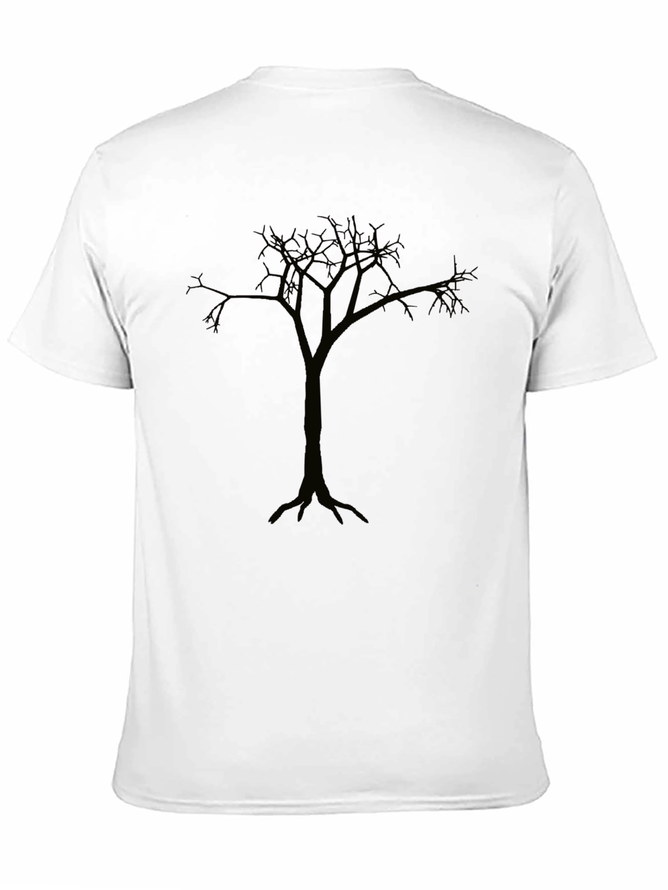 Mens Black Tree Graphic T-Shirt