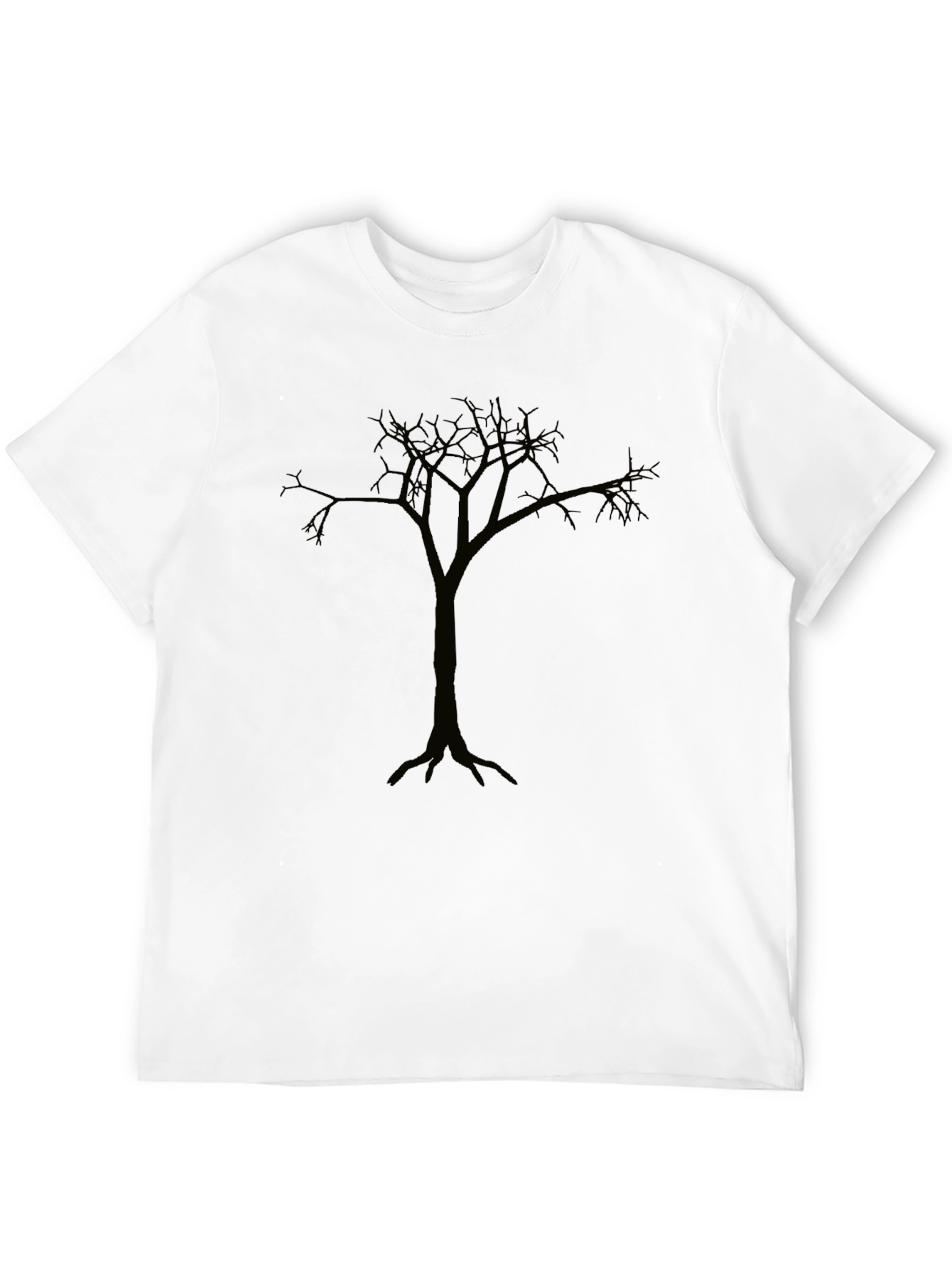Mens Black Tree Graphic T-Shirt