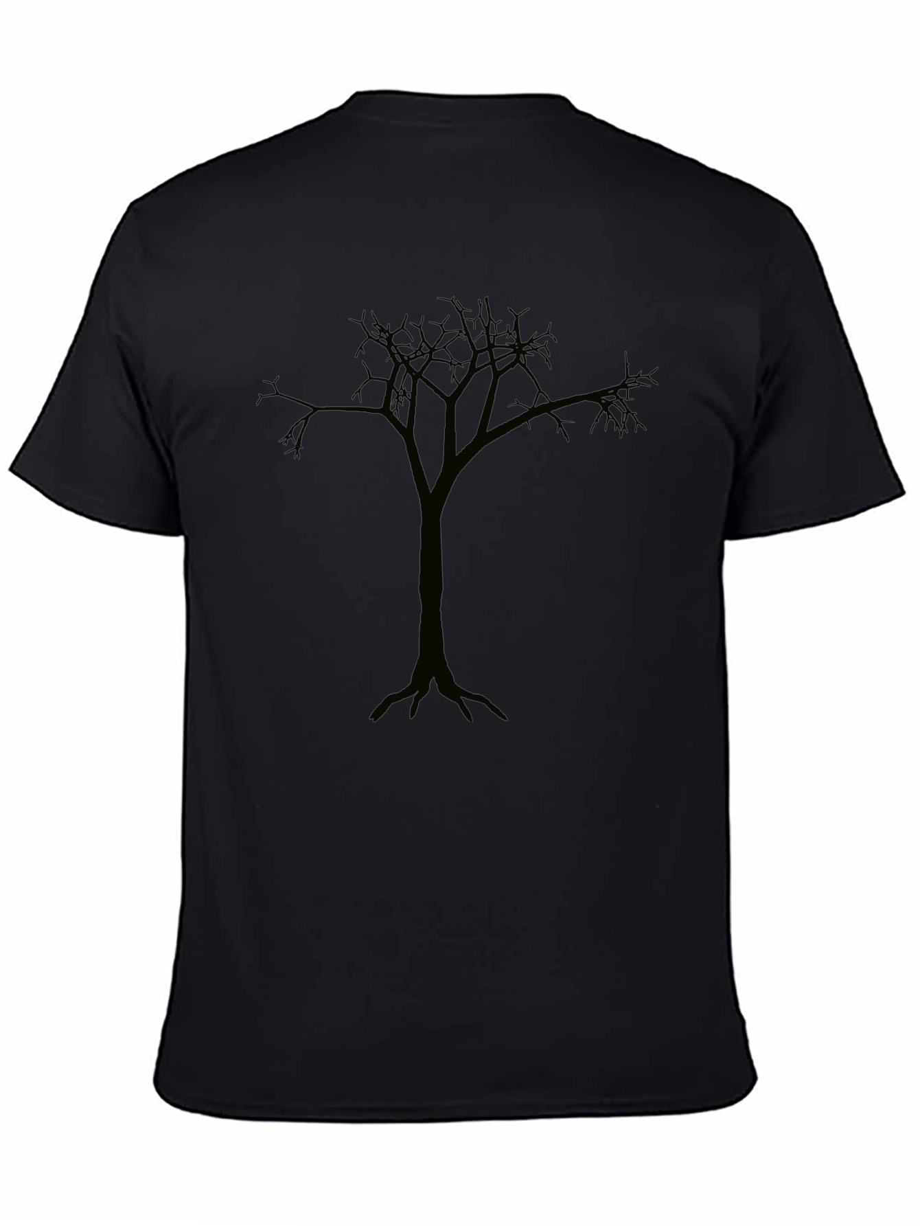 Mens Black Tree Graphic T-Shirt