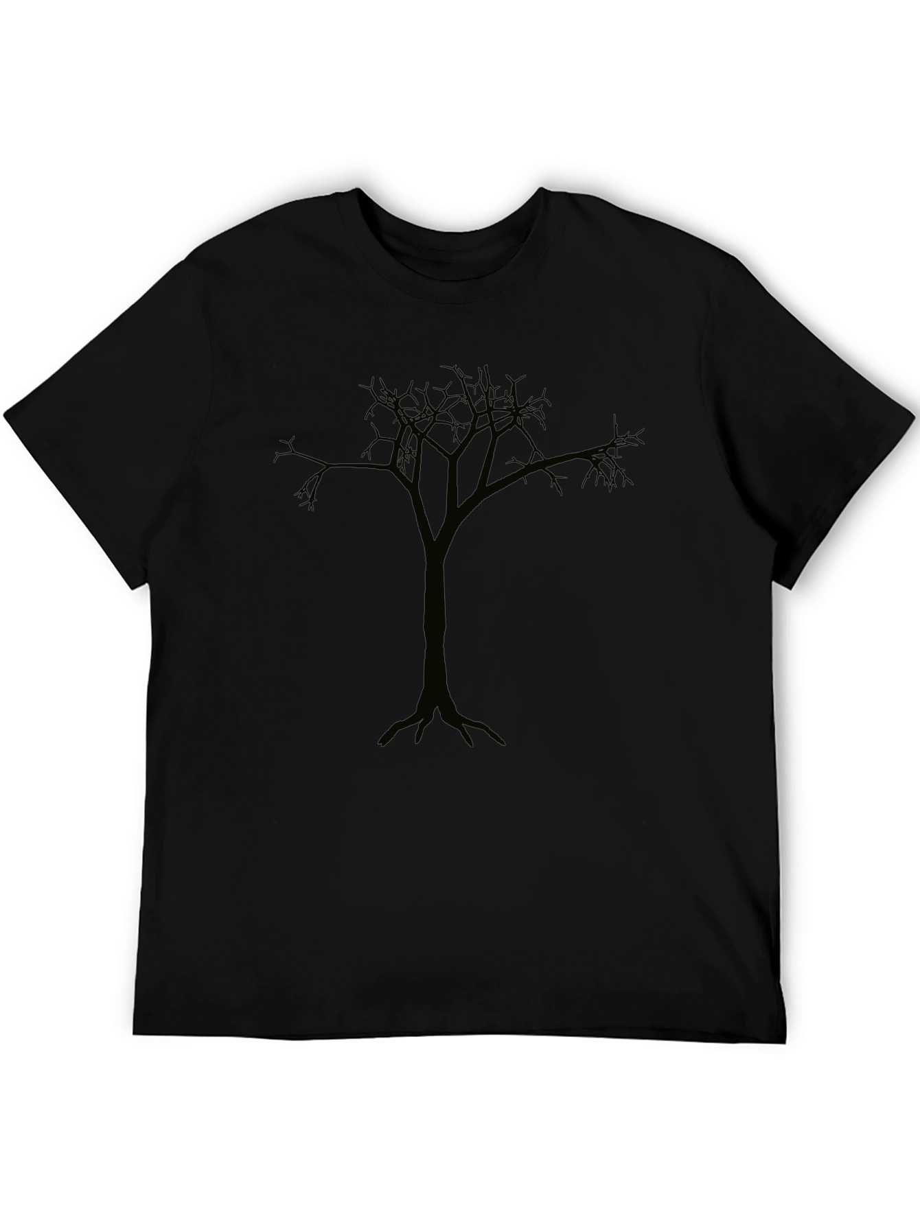 Mens Black Tree Graphic T-Shirt