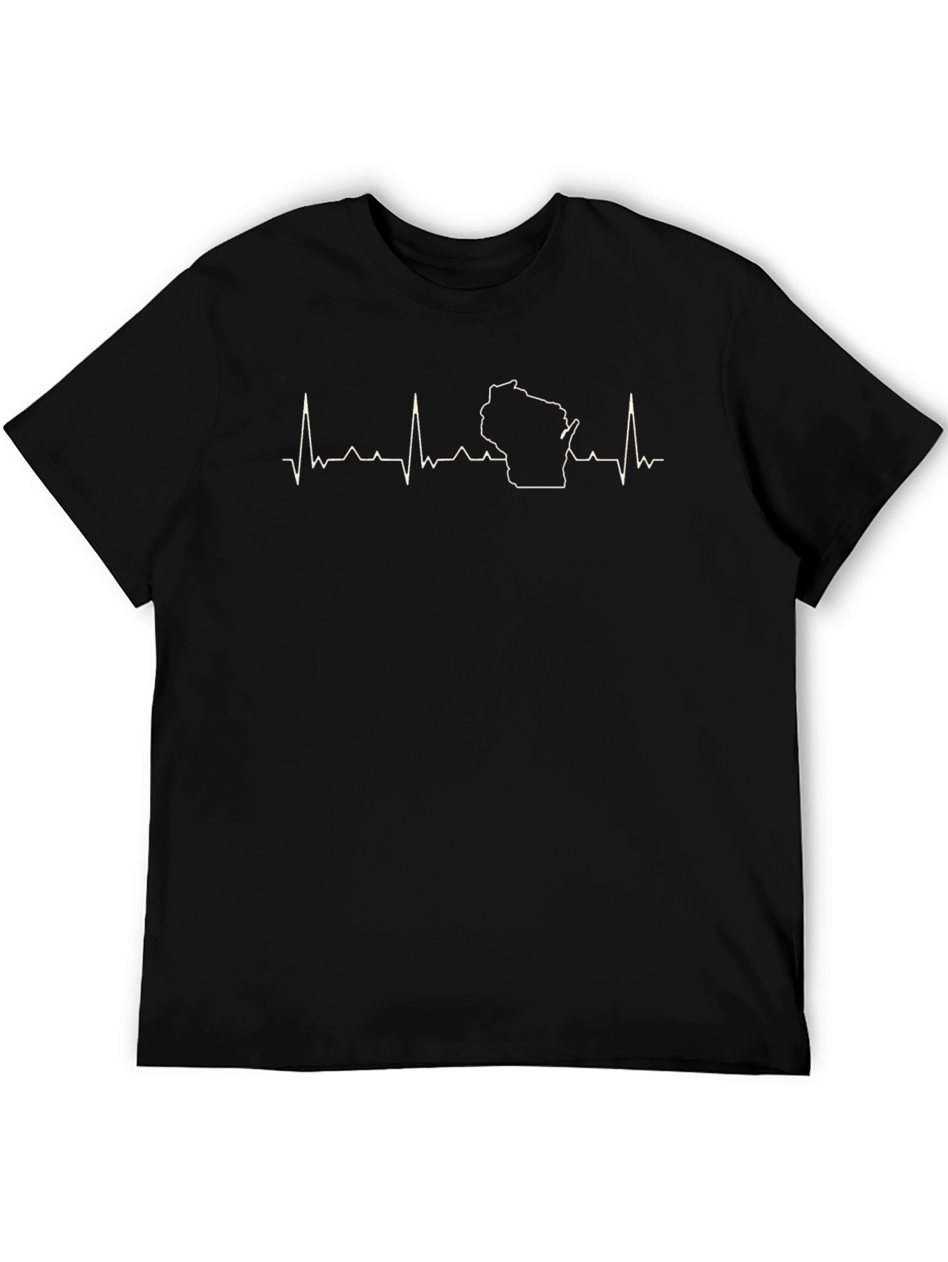 Wisconsin Heartbeat T-Shirt - State Pride Tee
