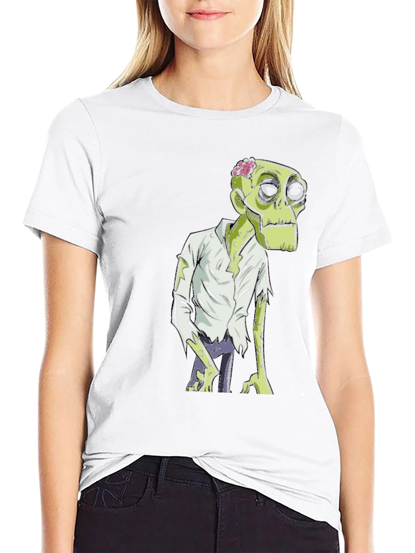 Zombie Graphic Tee - Halloween Costume Shirt
