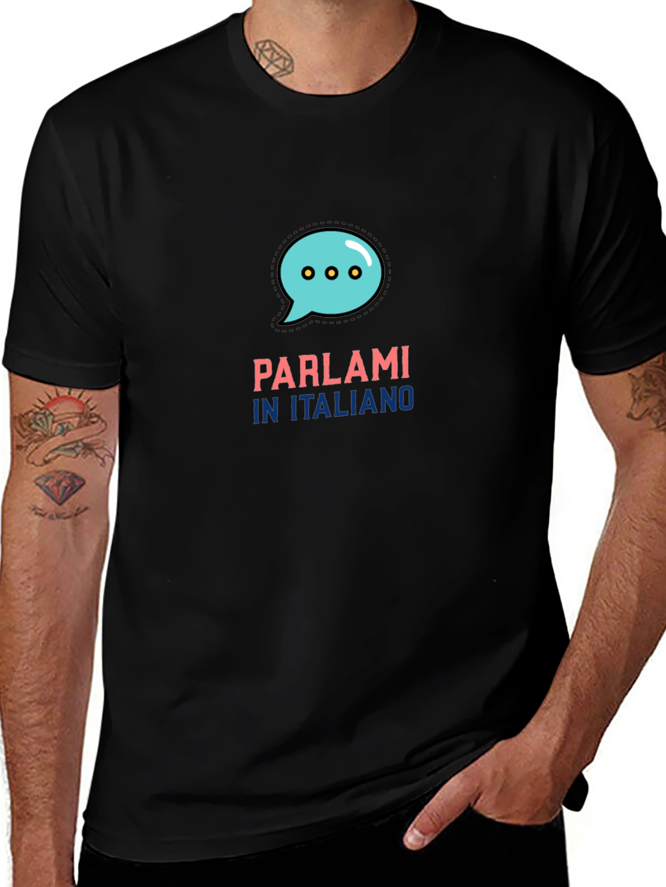 ParlaMi In Italiano Black T-Shirt