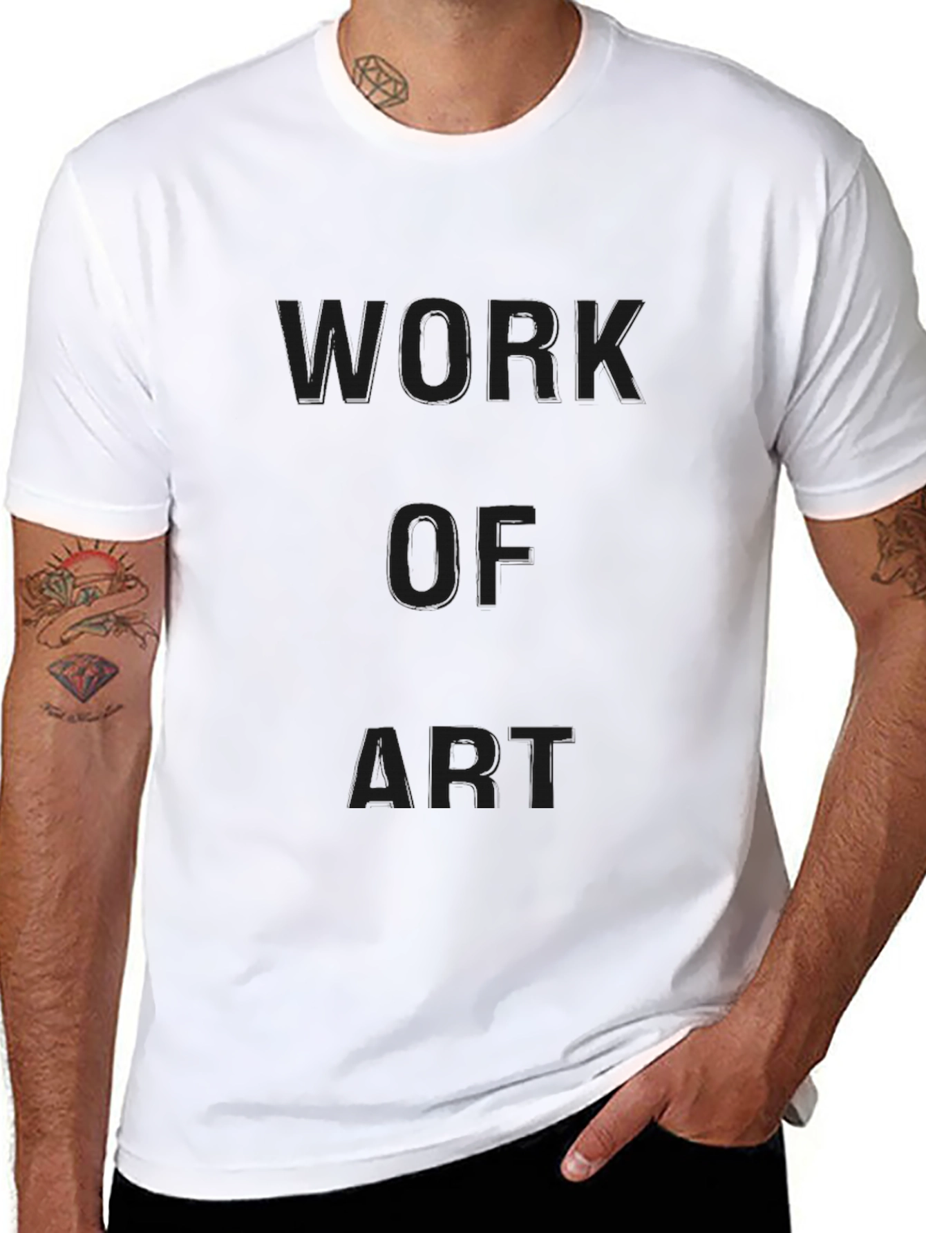 Work of Art Black Graphic Tee