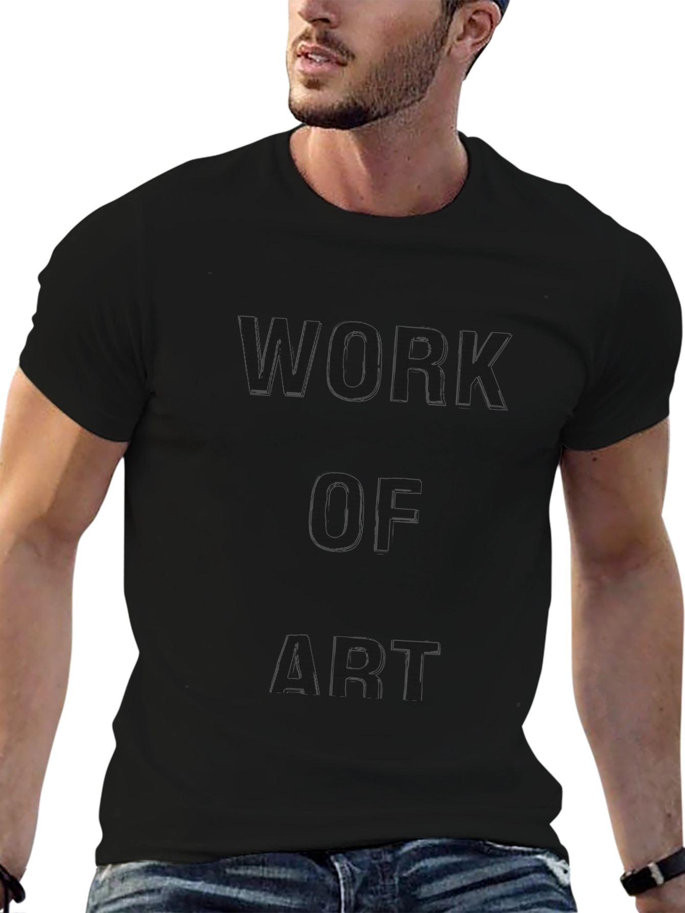 Work of Art Black Graphic Tee