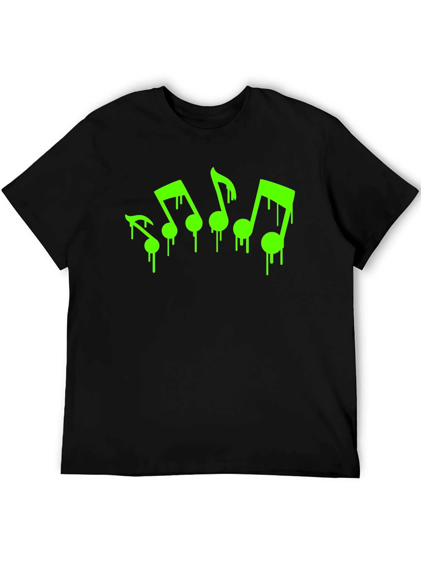 Dripping Music Notes Graphic Tee