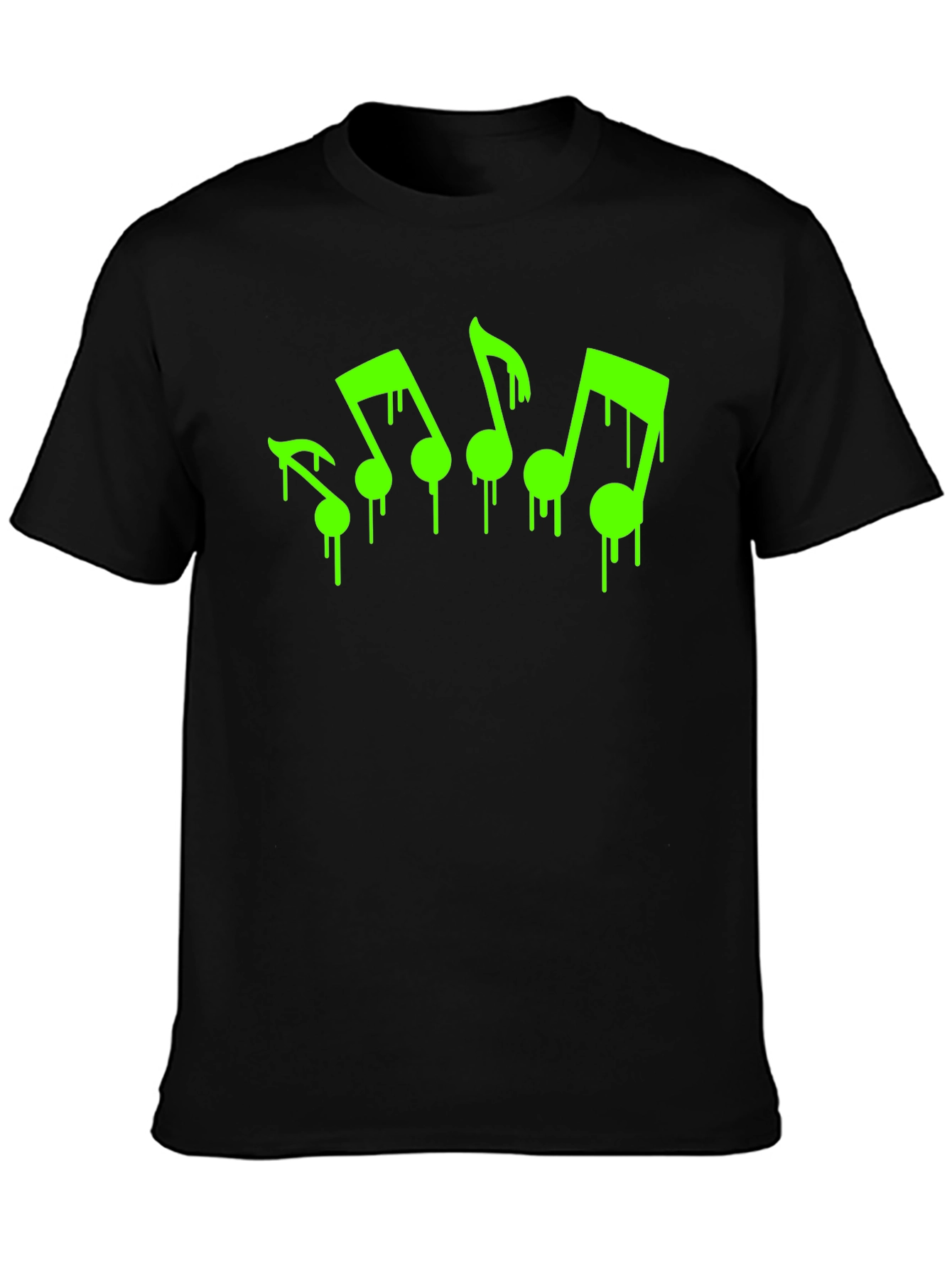 Dripping Music Notes Graphic Tee