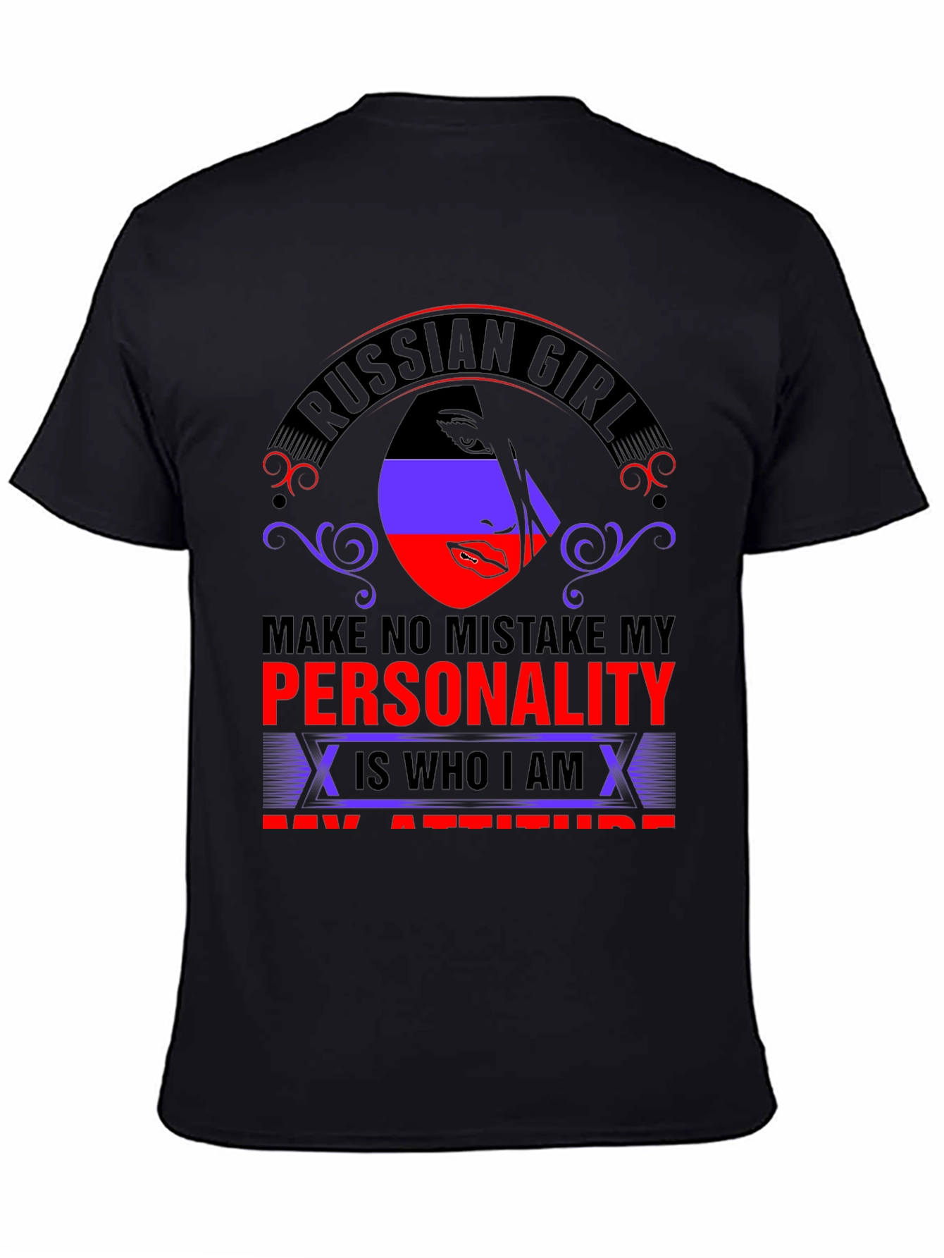 Russian Girl Personality Graphic T-Shirt
