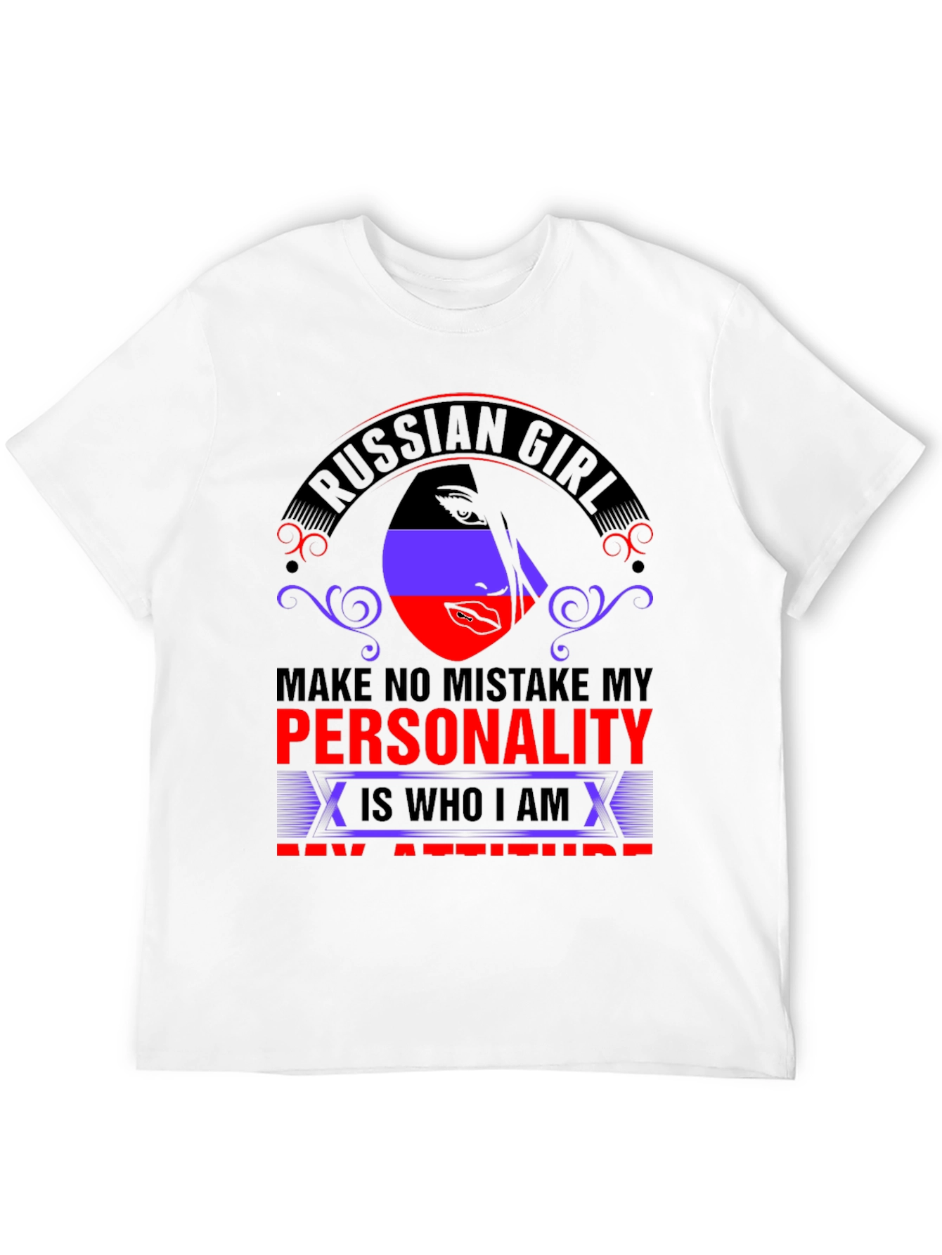 Russian Girl Personality Graphic T-Shirt