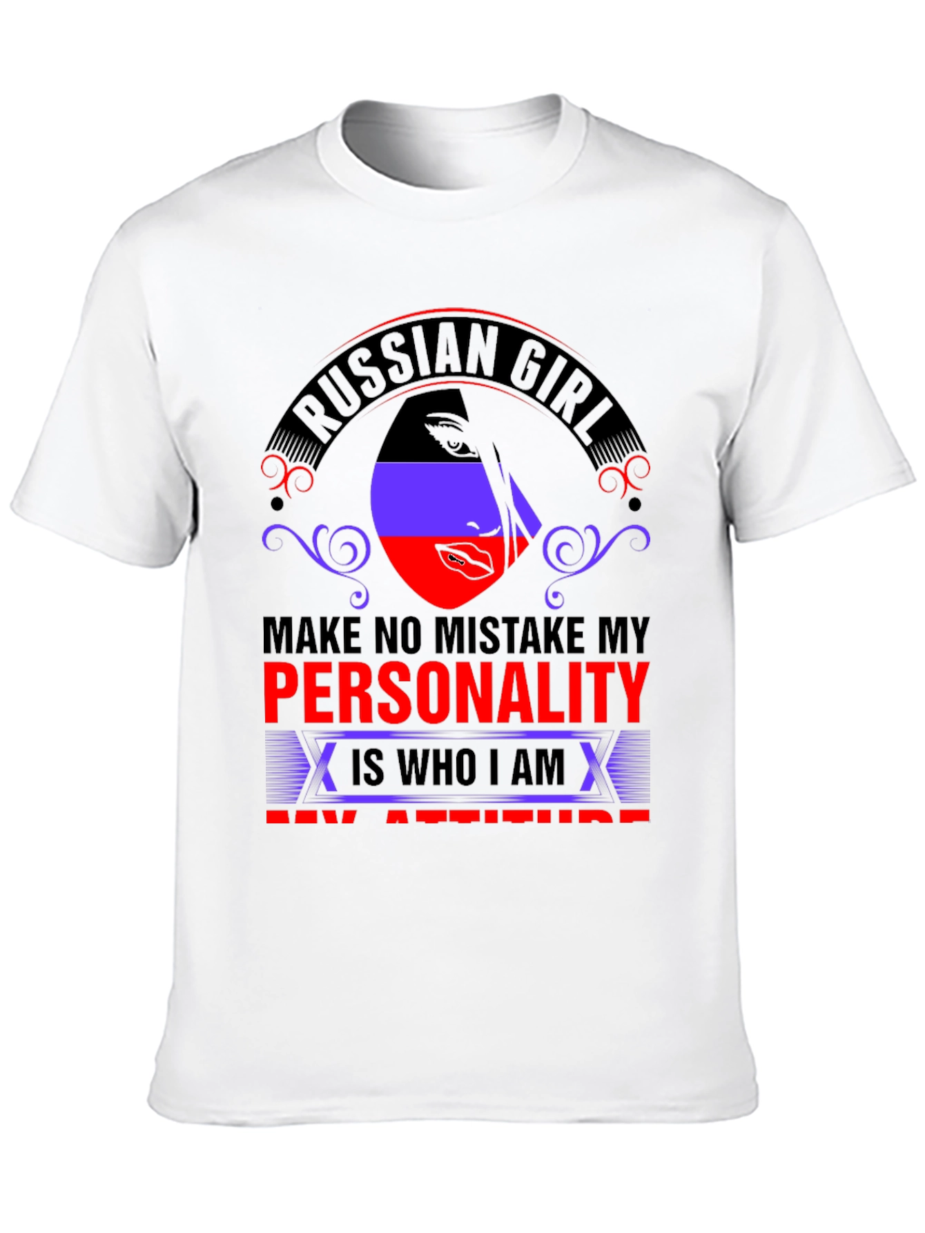 Russian Girl Personality Graphic T-Shirt