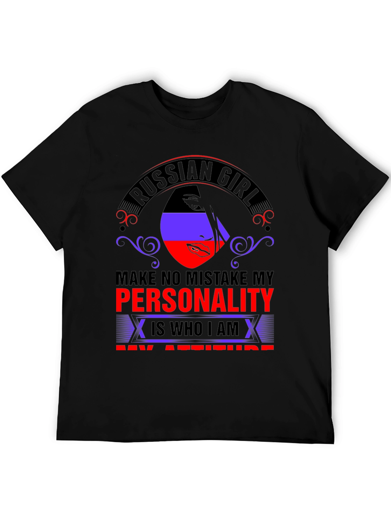 Russian Girl Personality Graphic T-Shirt