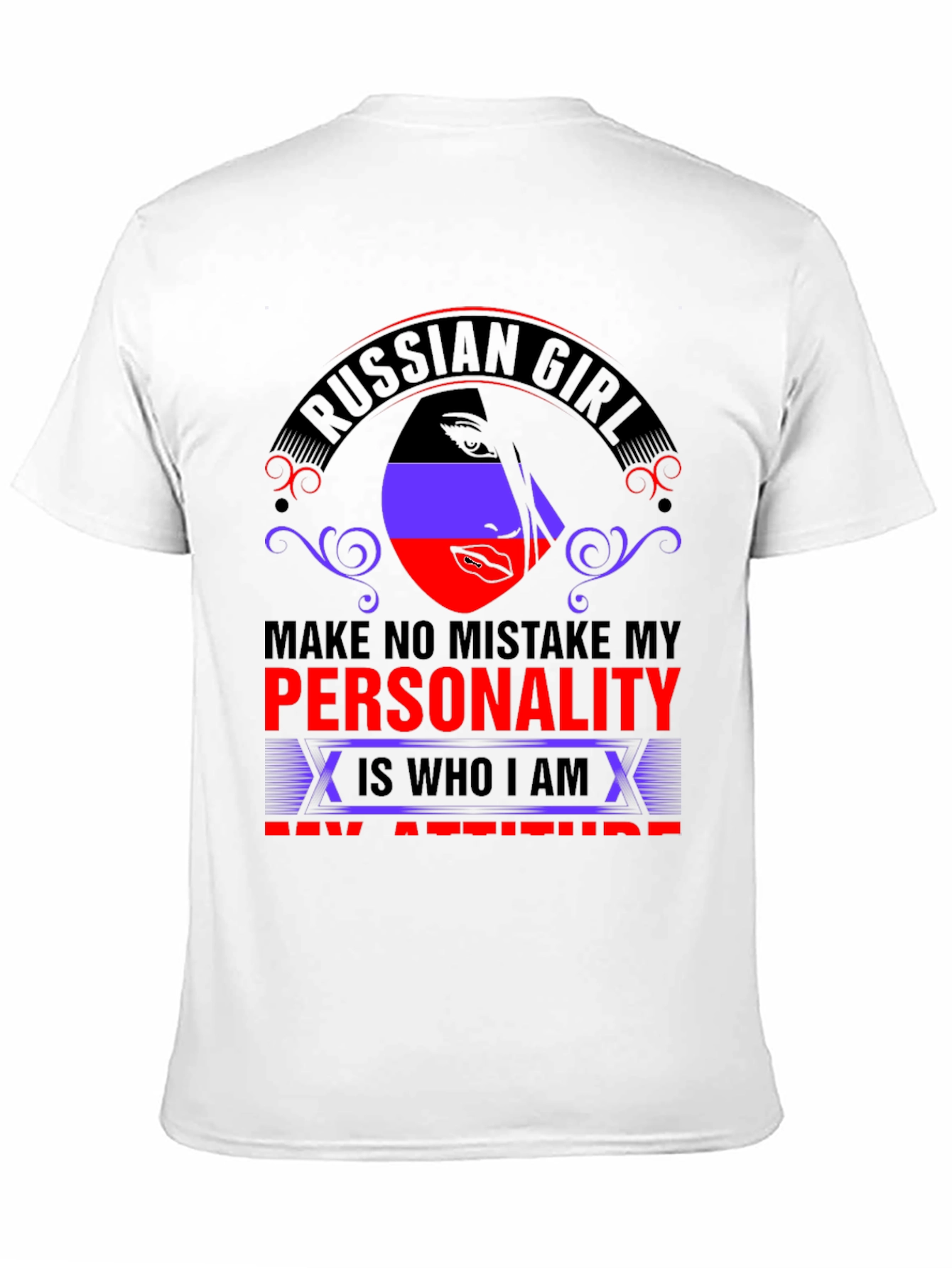 Russian Girl Personality Graphic T-Shirt