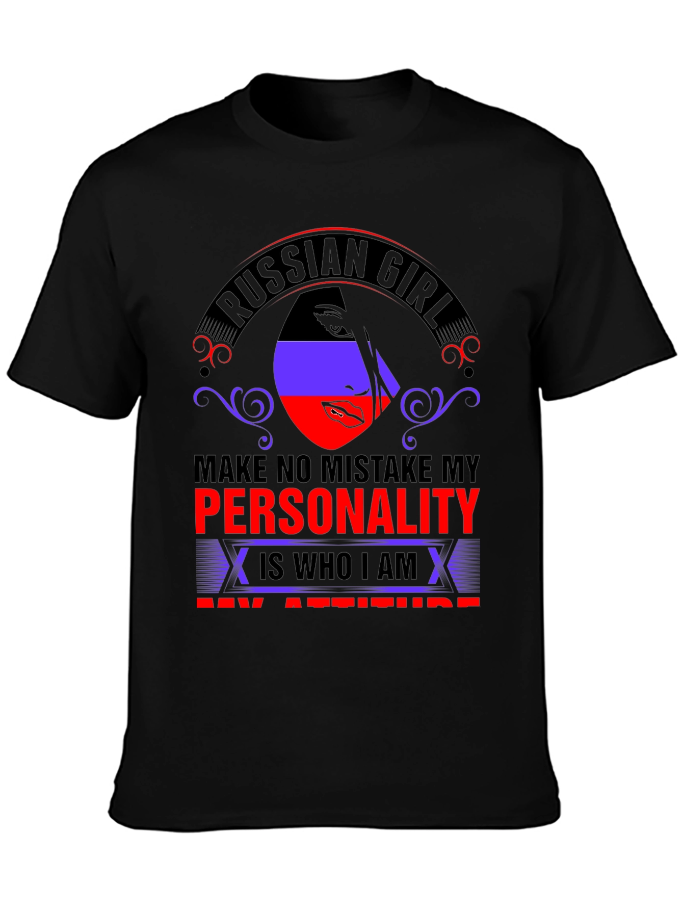 Russian Girl Personality Graphic T-Shirt