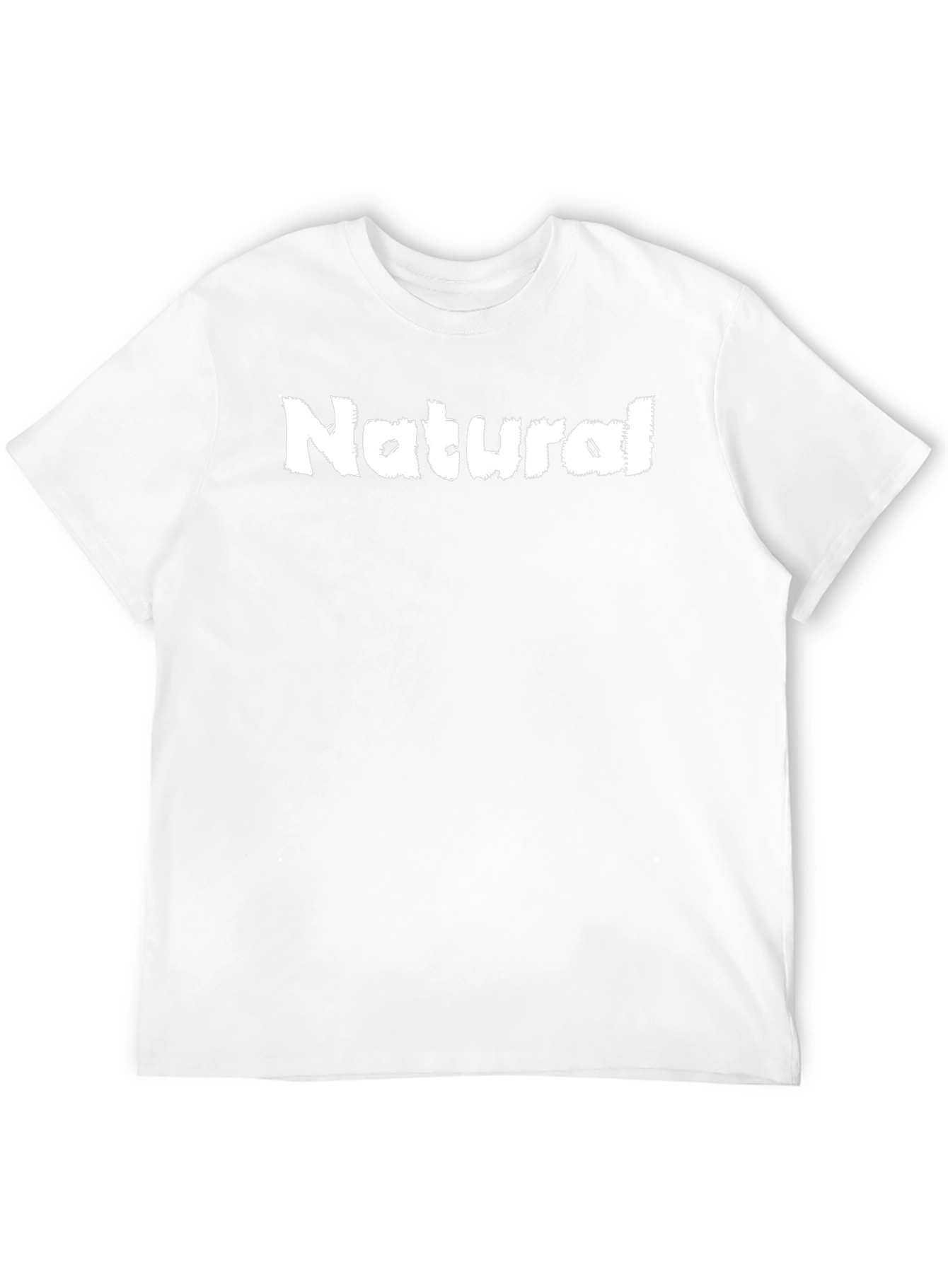 Natural Graphic Print Mens Black T-Shirt